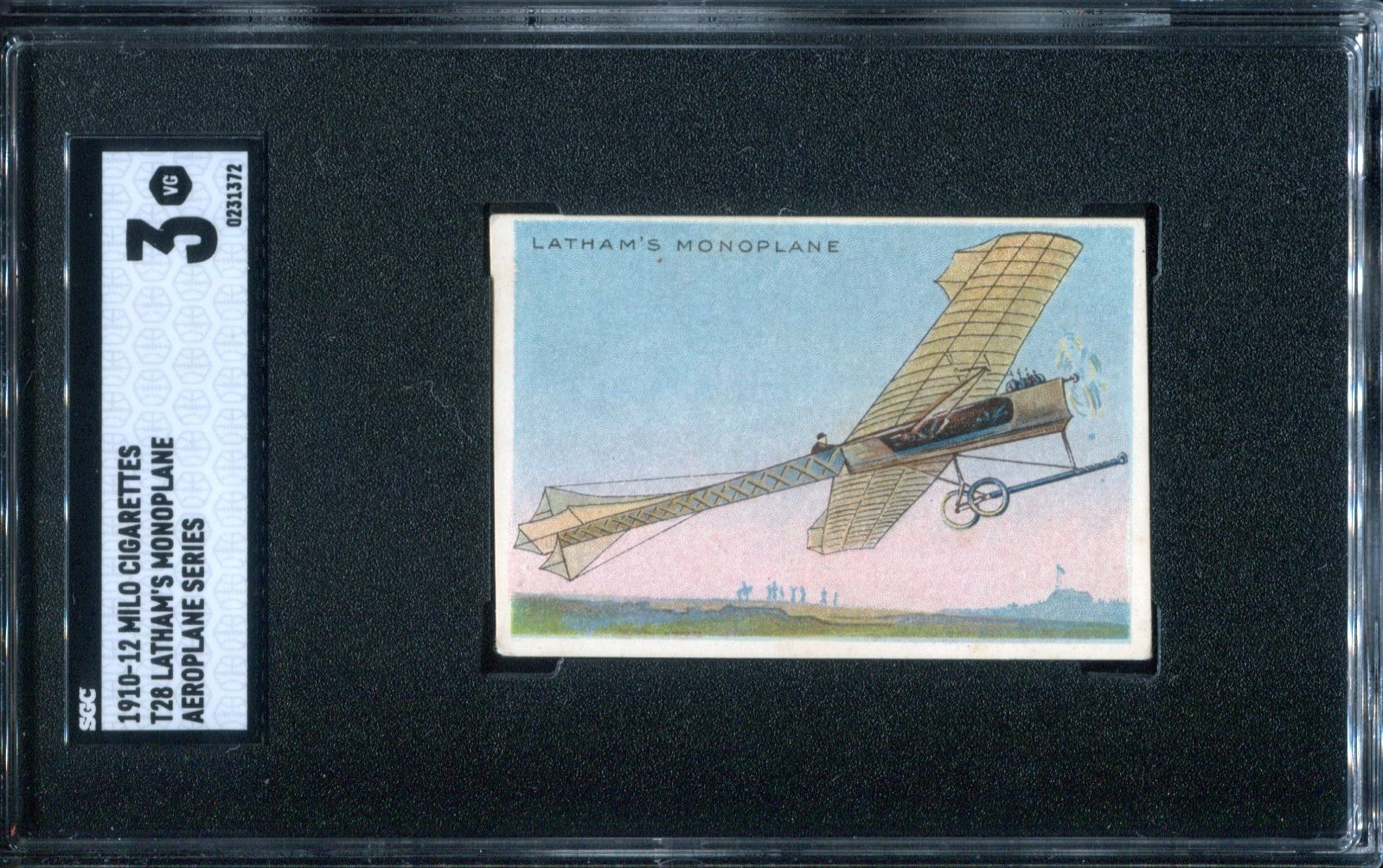 1910-1912 T28 Aeroplane Series Latham's Monoplane Milo Cigarettes SGC 3