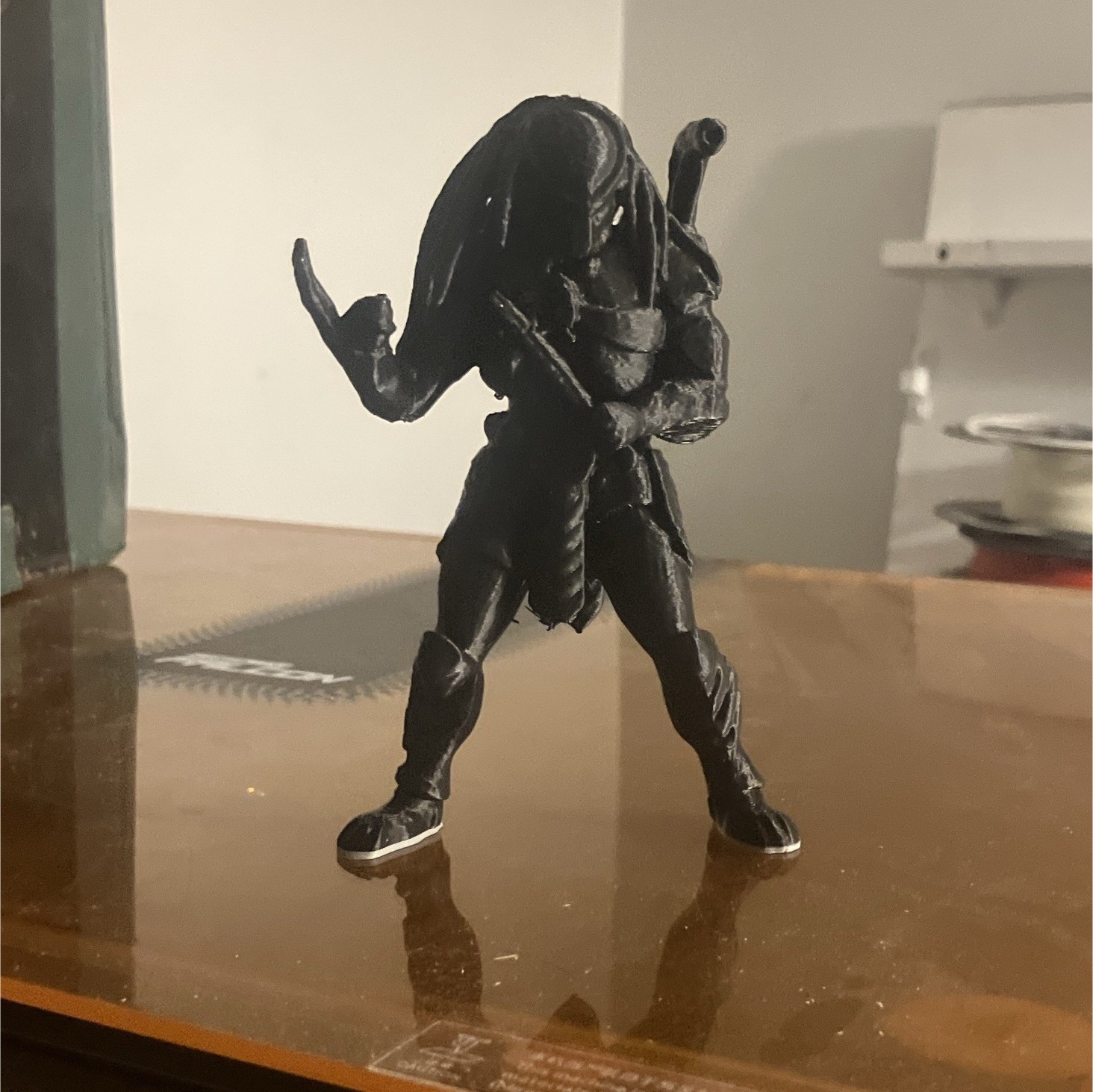 Black Predator Figure Collectible Sci-Fi & Horror Franchise Figurine