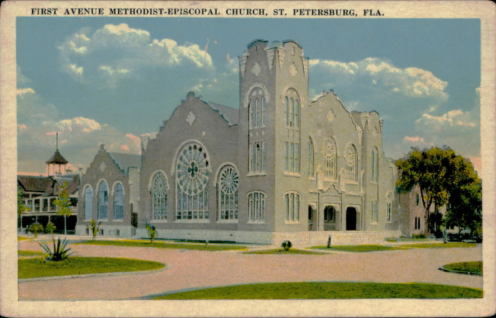 Postcard: ch FIRST AVENUE METHODIST-EPISCOPAL CHURCH, ST. PETERSBURG,