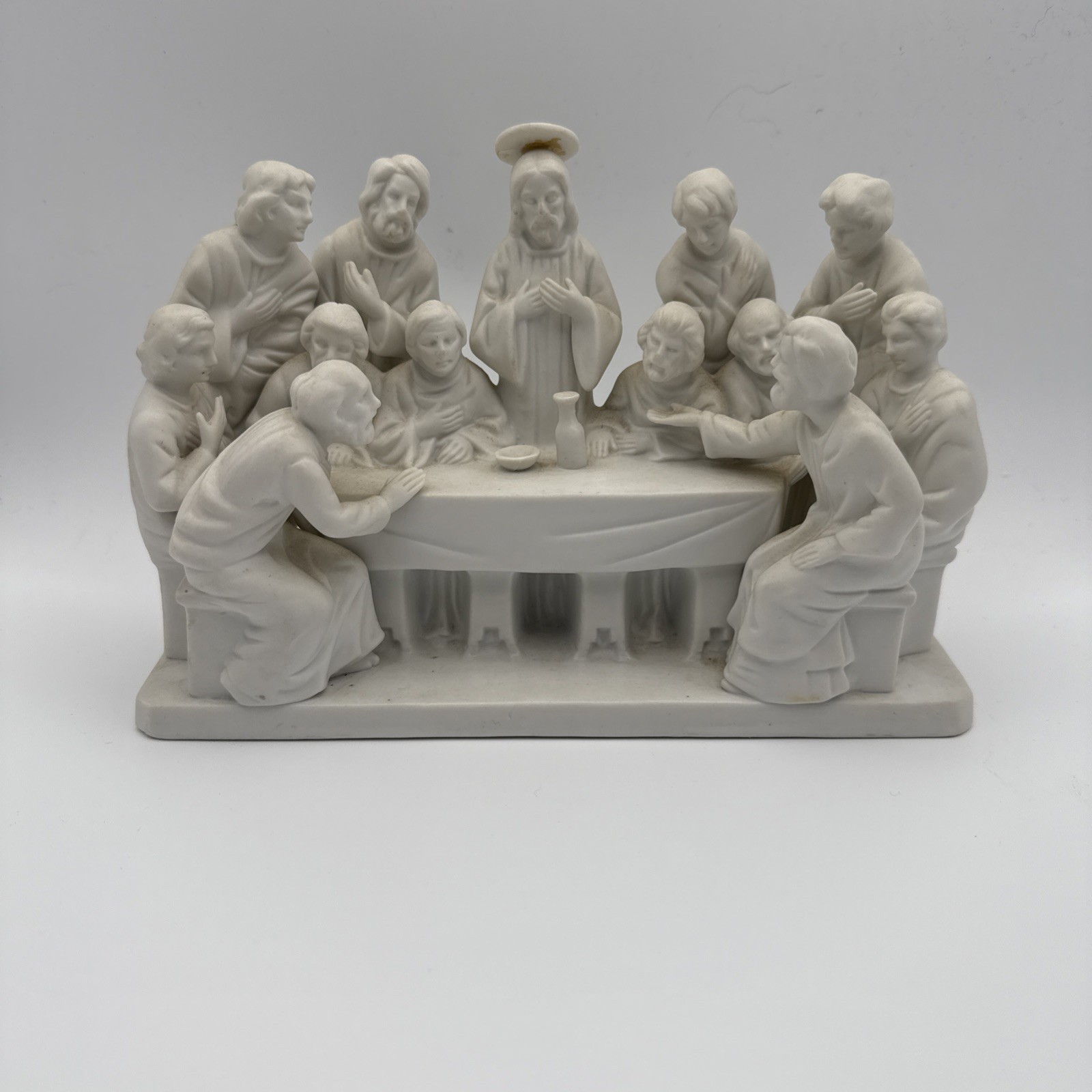 Vtg The Last Supper Ceramic Disciples Biblical Figure 9\