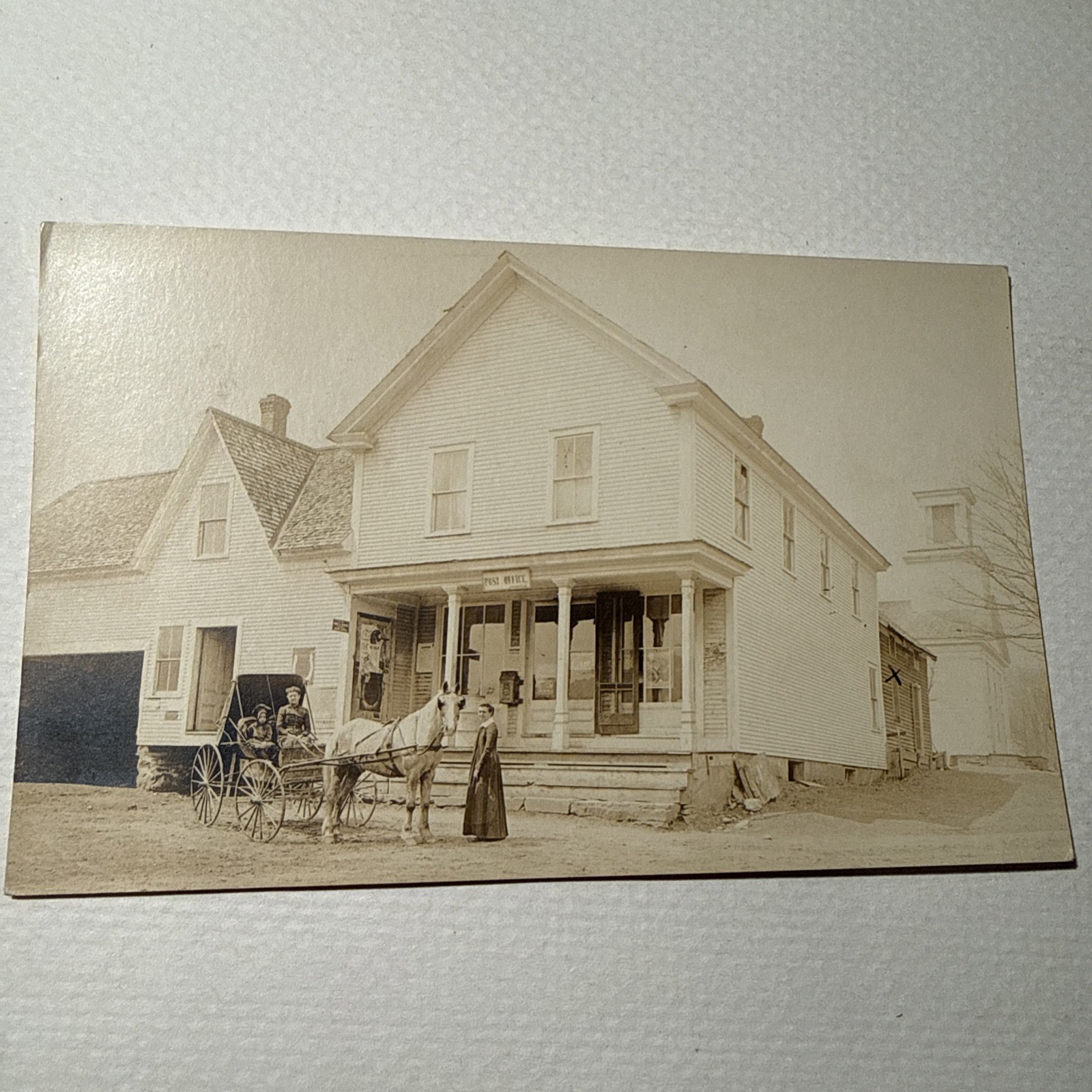 Vintage Real Photo Rppc Plymouth Notch Vermont Calvin Coolidge Post Office Store