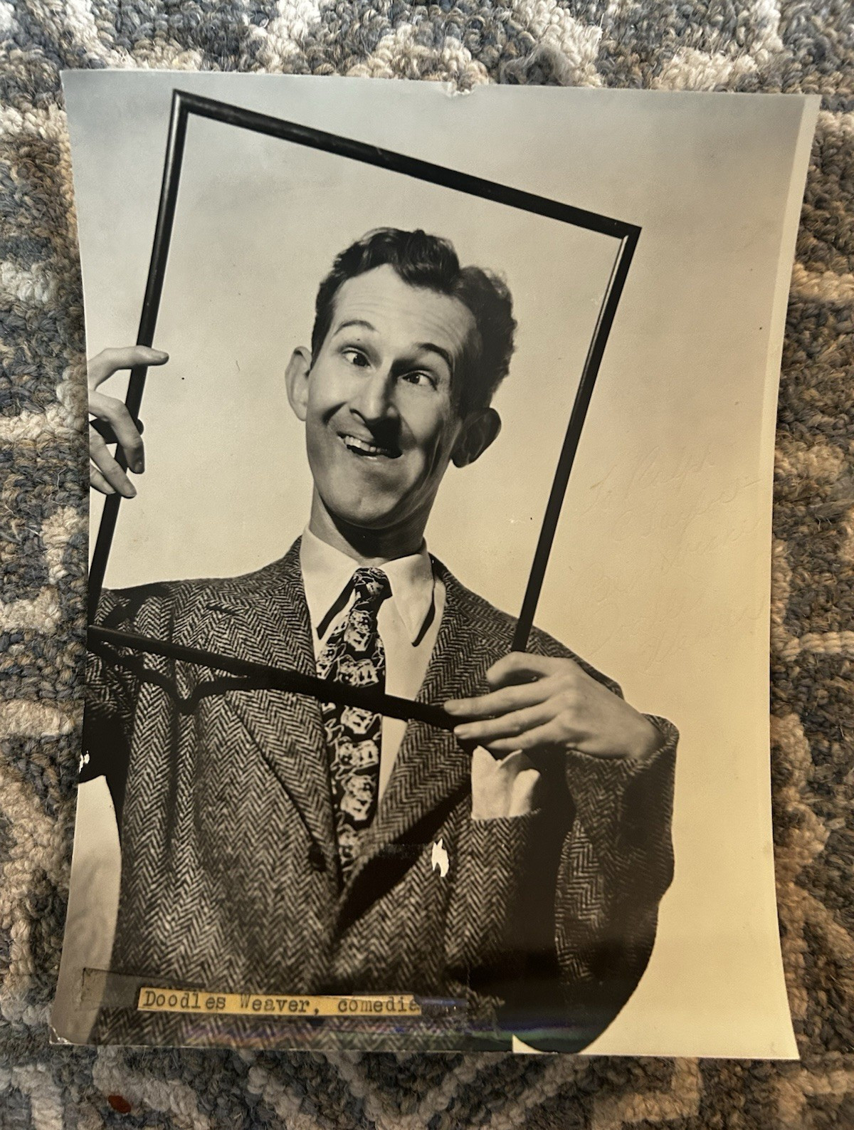 Doodles Weaver SIGNED 8x10 Photo Comedian Spike Jones City Slickers Autograph