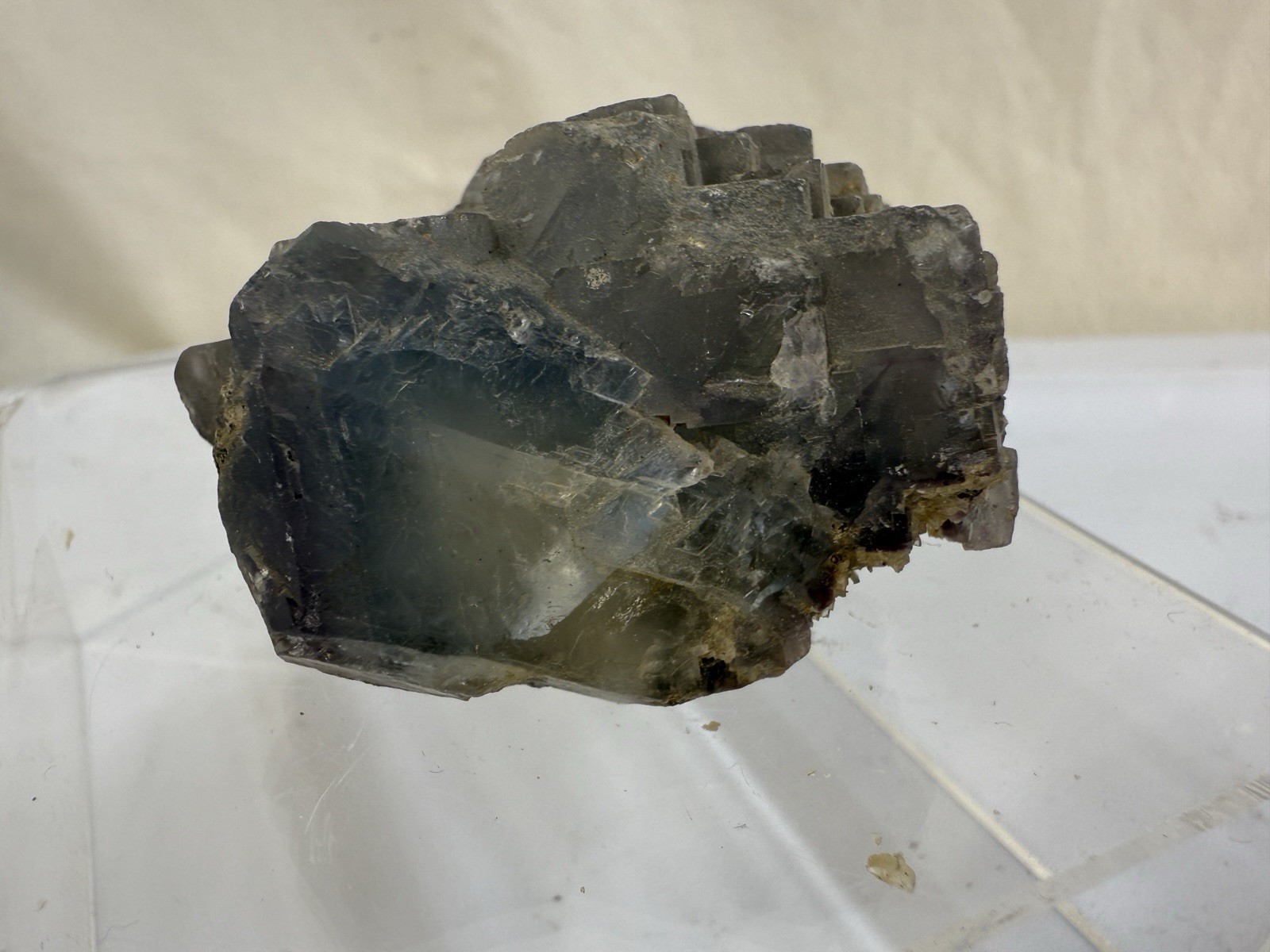 Blue Purple Fluorite Hesselbach Mine, Oberkirch, Baden-Württemberg, Germany 128g