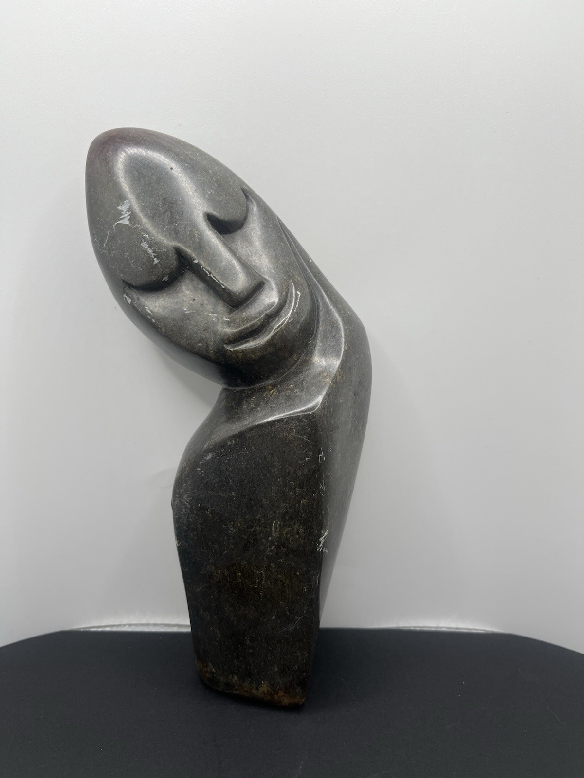 Vintage SIGNED Shona Tribe Hand Carved Stone Sculpture African Art Zimbabwe 7in