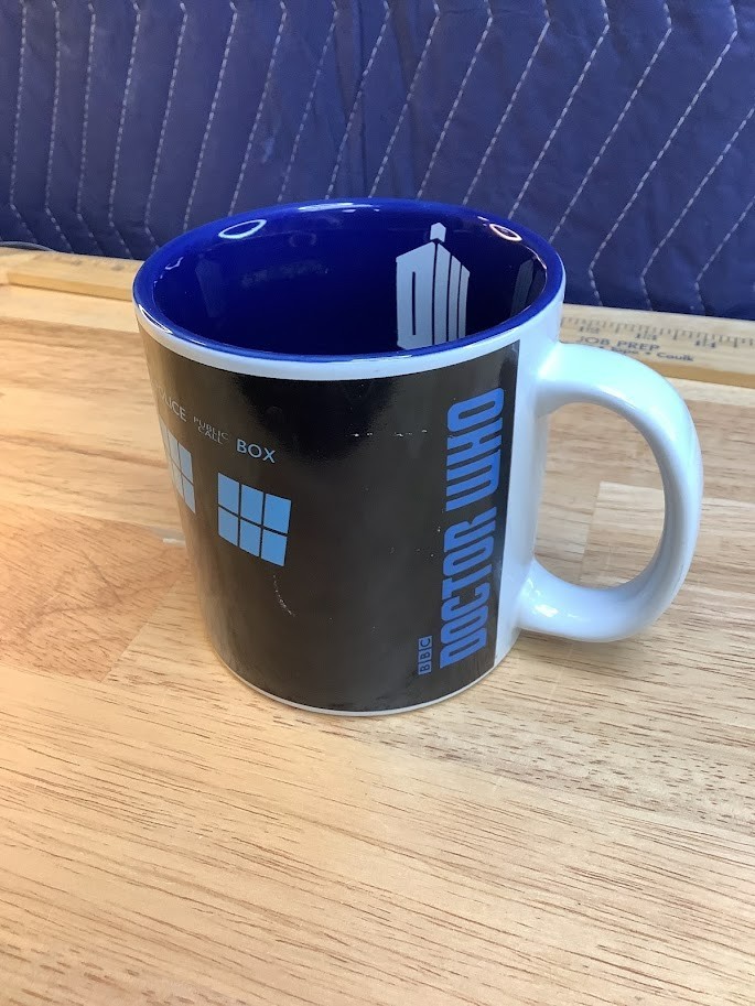 Doctor Who TARDIS Police Box Ceramic Coffee Mug 2012 Sci-Fi & Horror