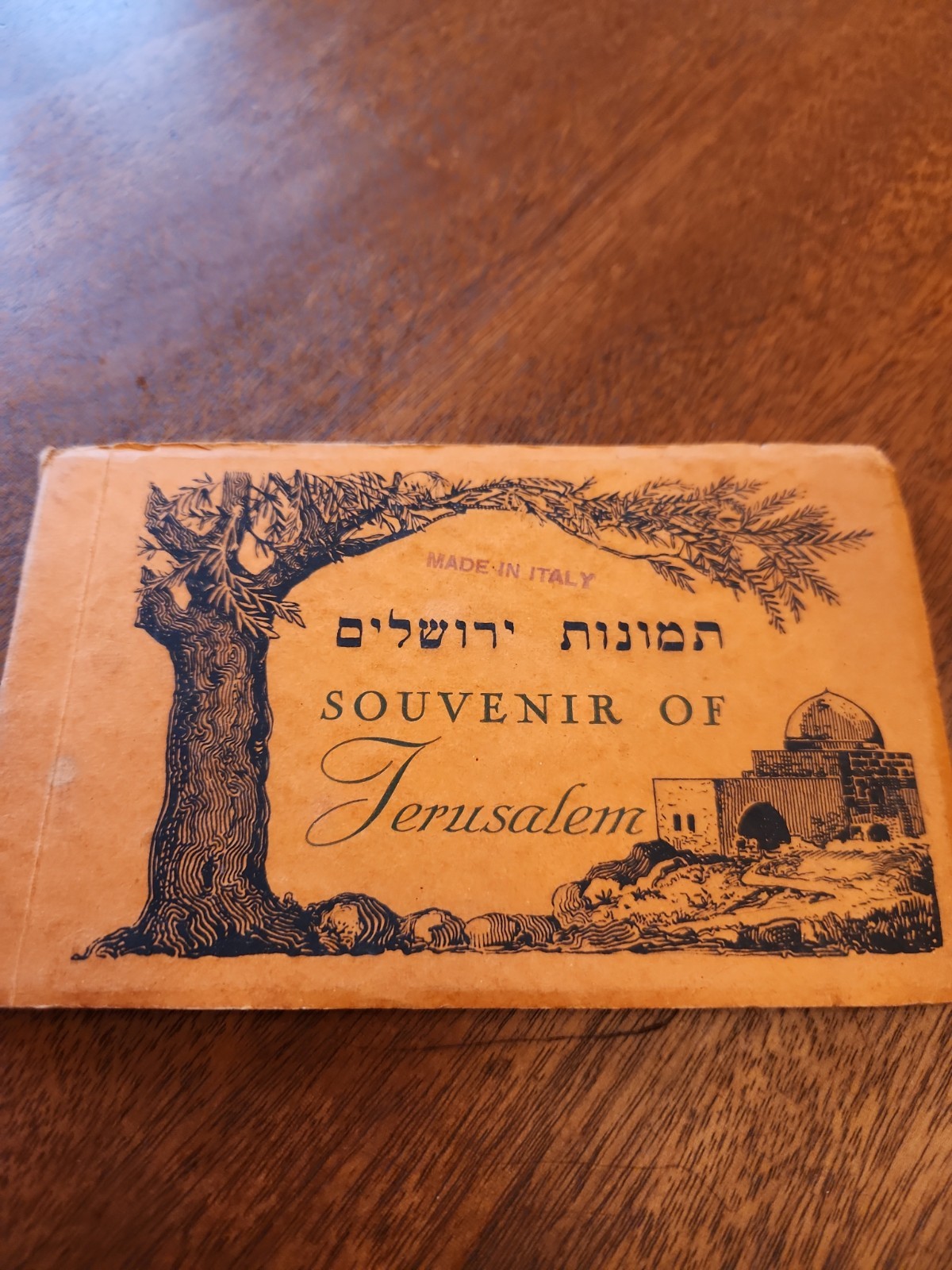 Souvenir photos Of JERUSALEM folder Eliyahu Brothers  Jaffa& Tel-Aviv 1929-39 