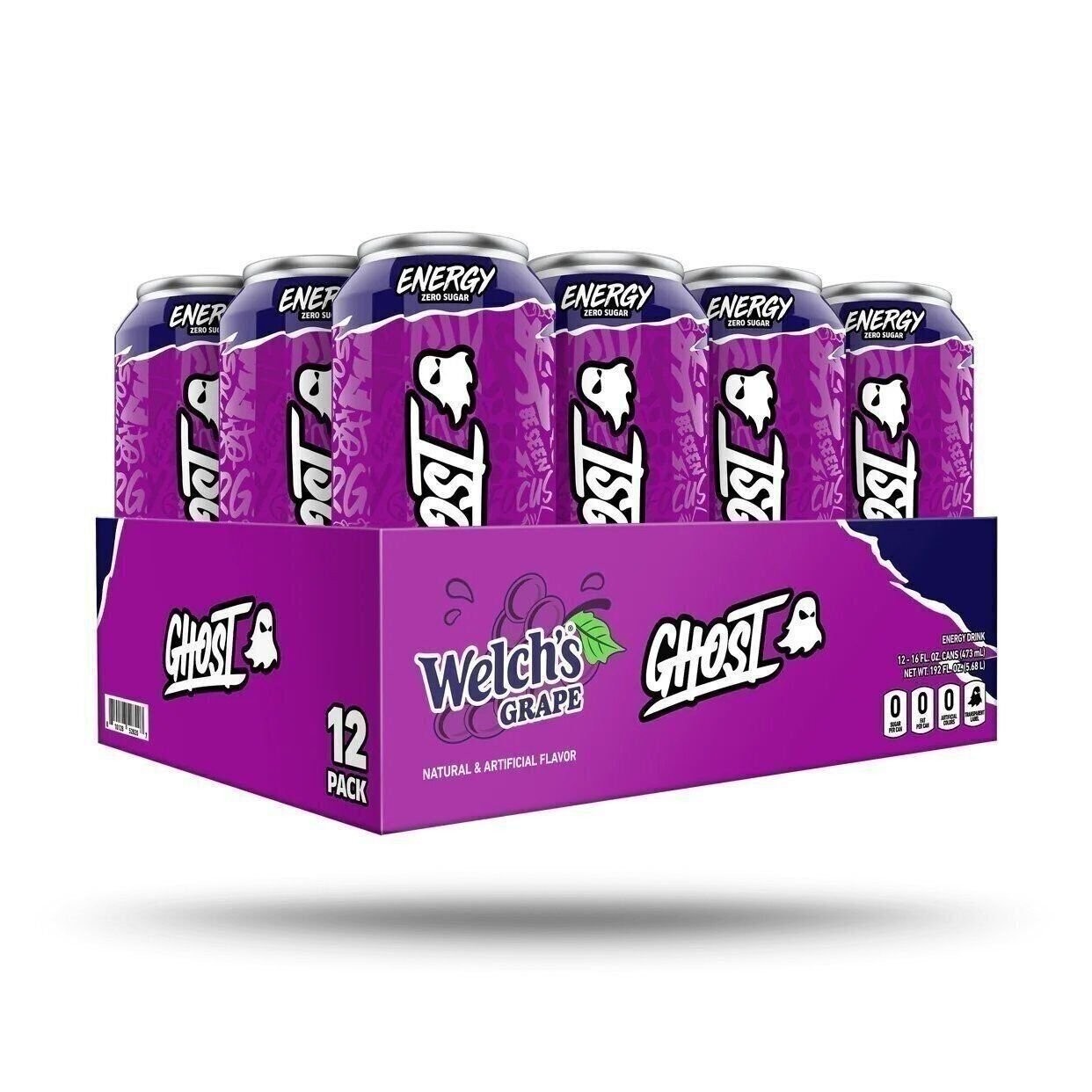 GHOST® Energy Welch\'s Grape 16 oz (Pack of 12) GHOST® Energy Welch\'s Grape 16 oz (Pack of 12)