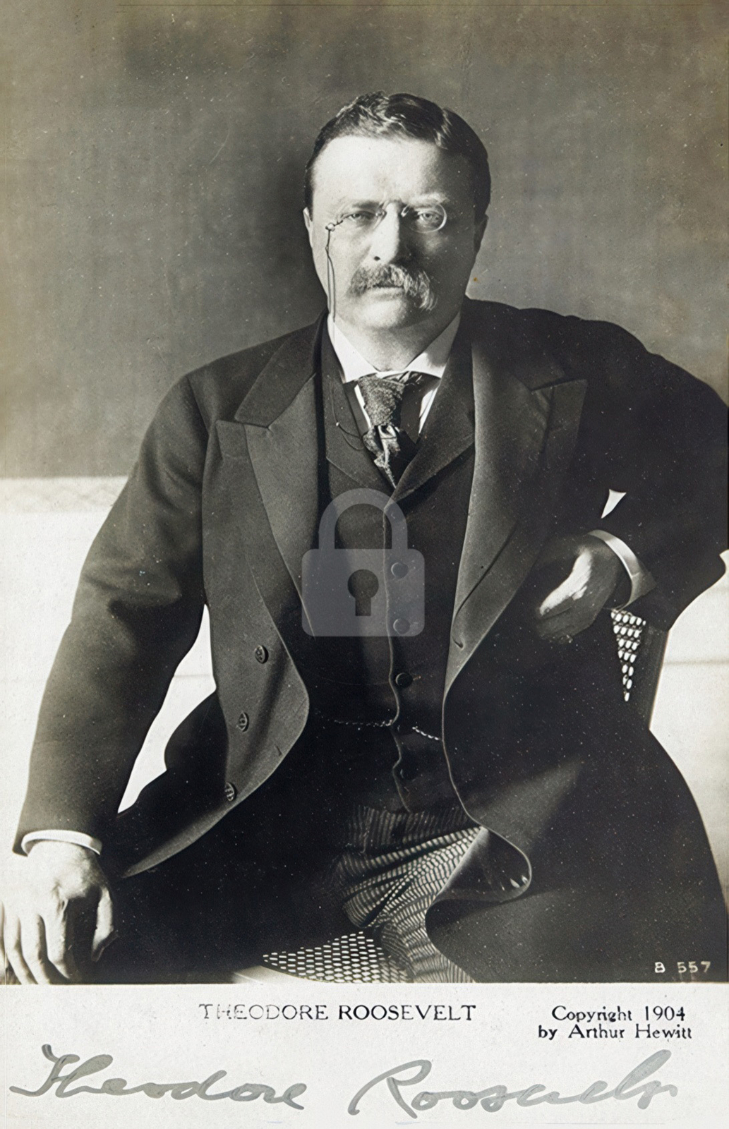 Theodore Roosevelt Signed Autograph 1904 RPPC Photo Postcard COPY