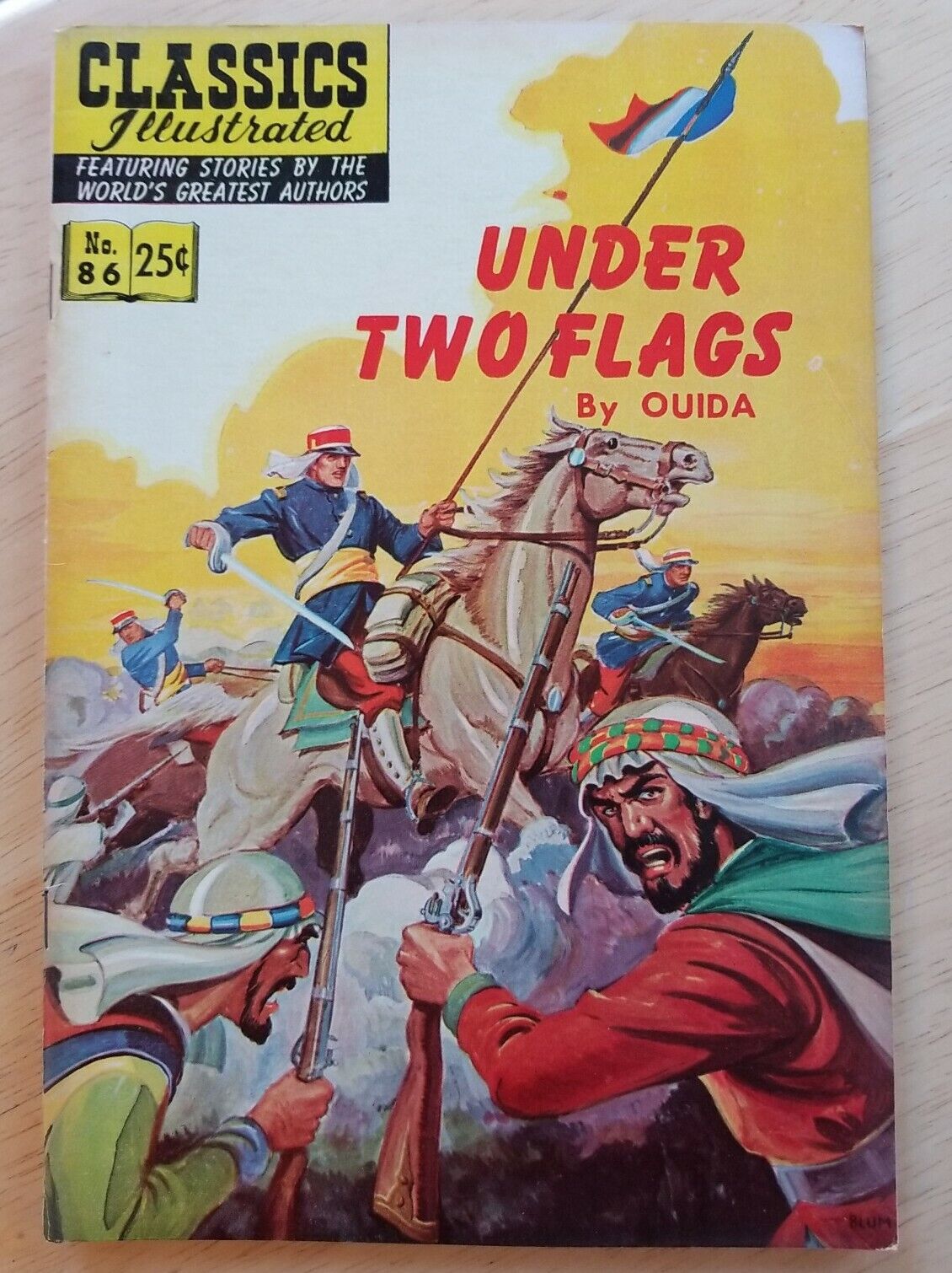 Vintage comic book Classics Illustrated #86 1969 Under Two Flags by Ouida Rare