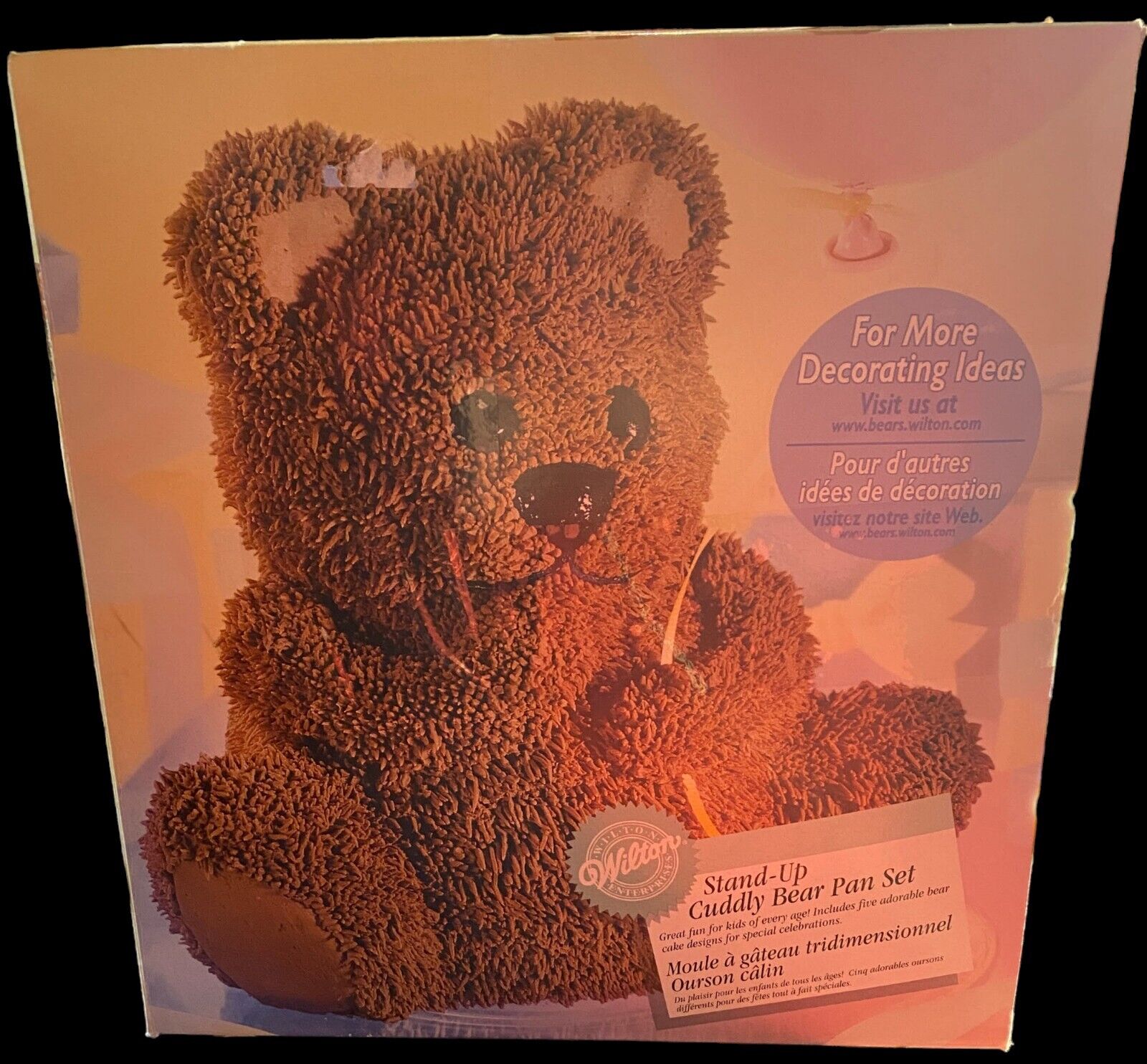 Vintage Wilton Stand-Up Cuddly Bear Cake Pan Set 2105-603 New in box