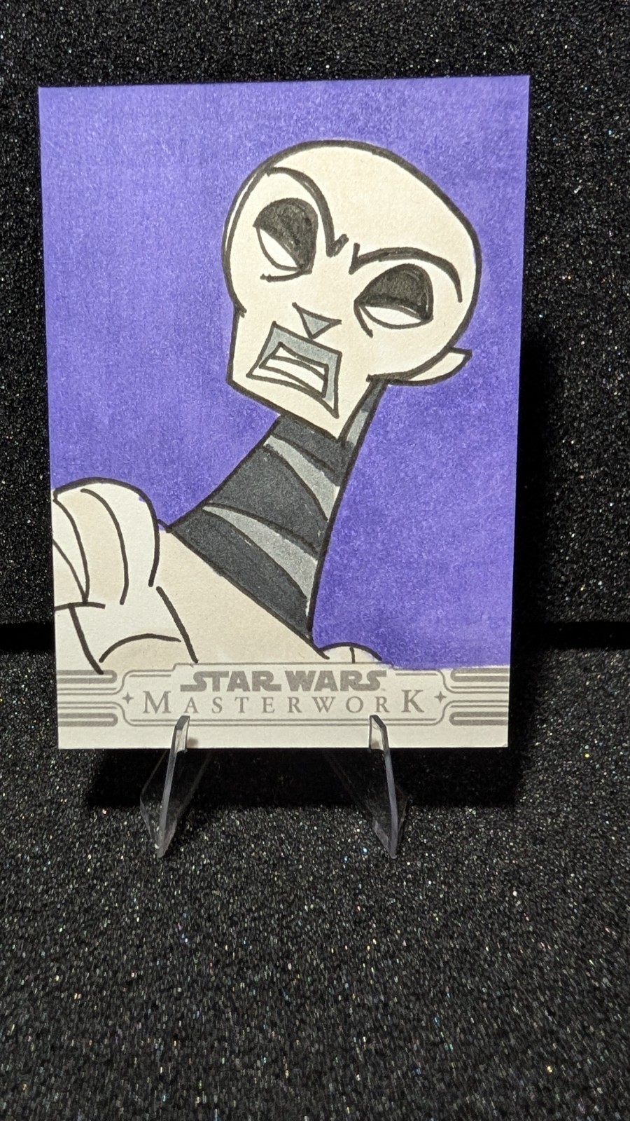 2026 Topps Star Wars Masterwork Asajj Ventress 1/1 Sketch Ryan Thompson
