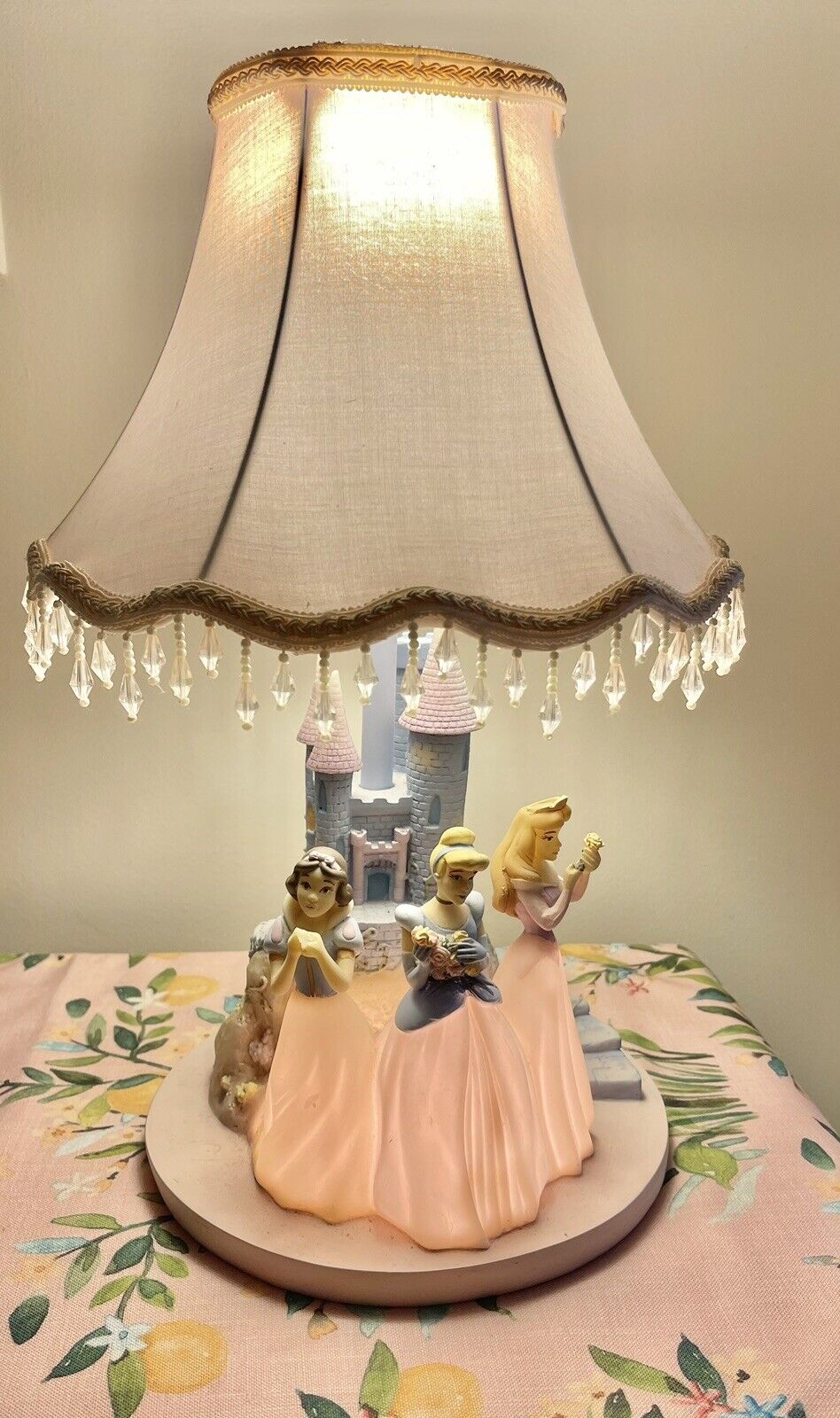 Disney Hampton Bay Princess Table Lamp With Cinderella, Aurora & Snow White