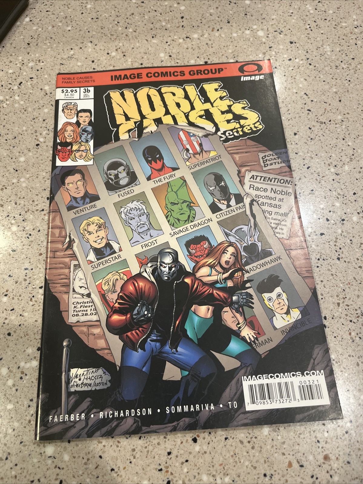 Noble Causes Family Secrets #3  Variant CVR 1st CAMEO Of INVINCIBLE 🔥 🔥