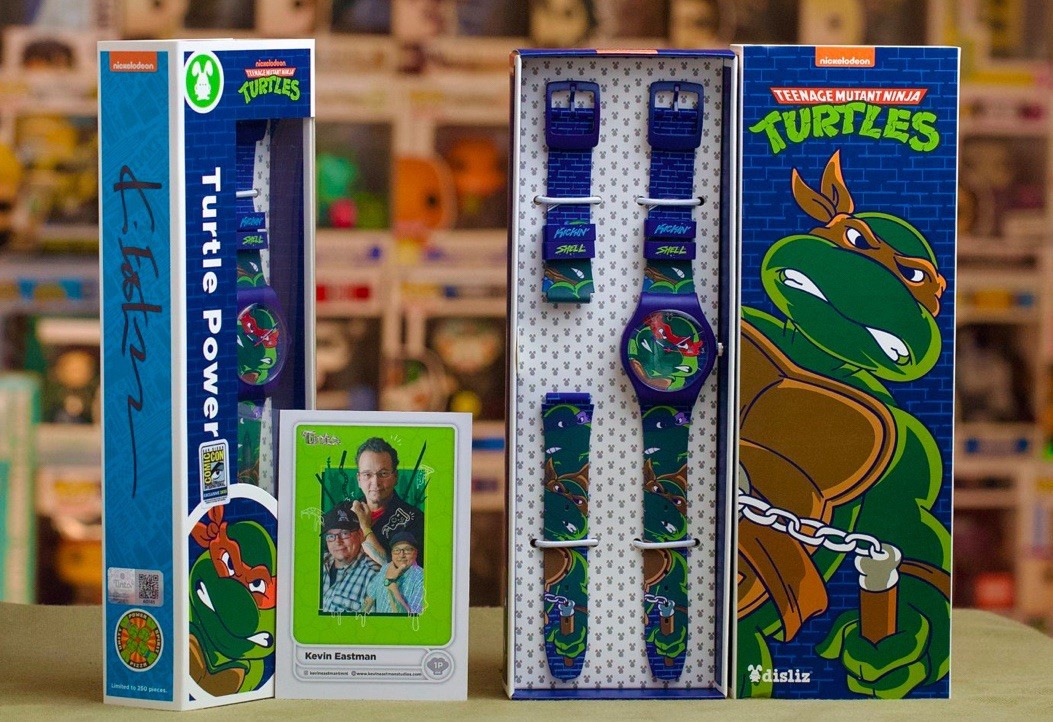 RARE AUTOGRAPH Kevin Eastman SDCC 2025 Turtle Power Watch LE DISLIZ