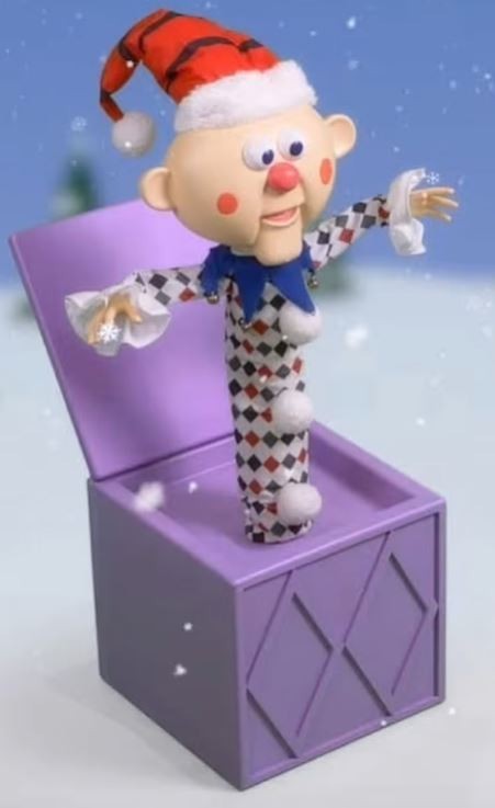 3.5 FT ANIMATED CHARLIE IN THE BOX FROM RUDOLPH OUTDOOR DECOR