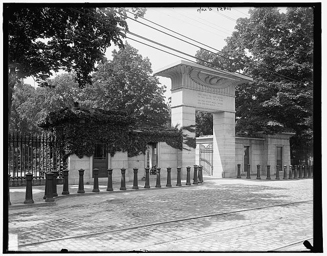Cambridge Massachusetts Mt Auburn Cemetery Main Entrance 1911 Arch Gate