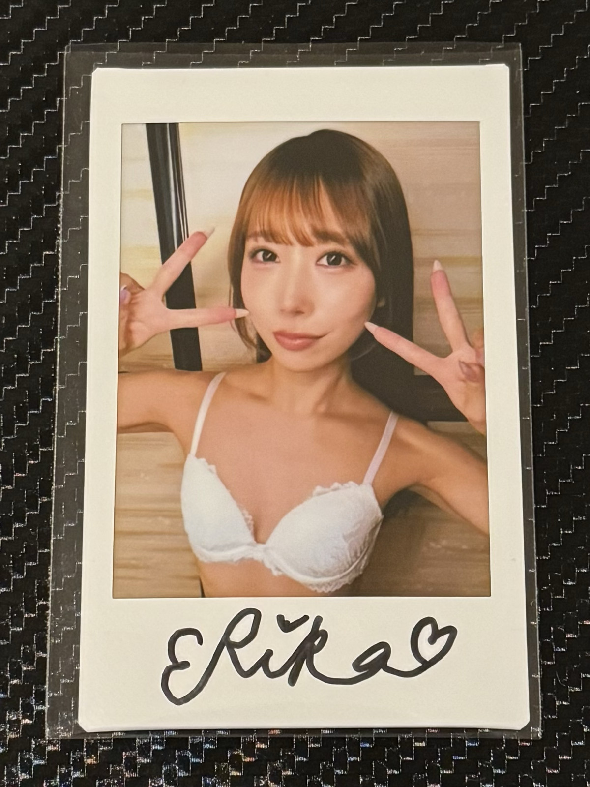 Erika Ozaki Autograph Cheki Photo Limited Asian