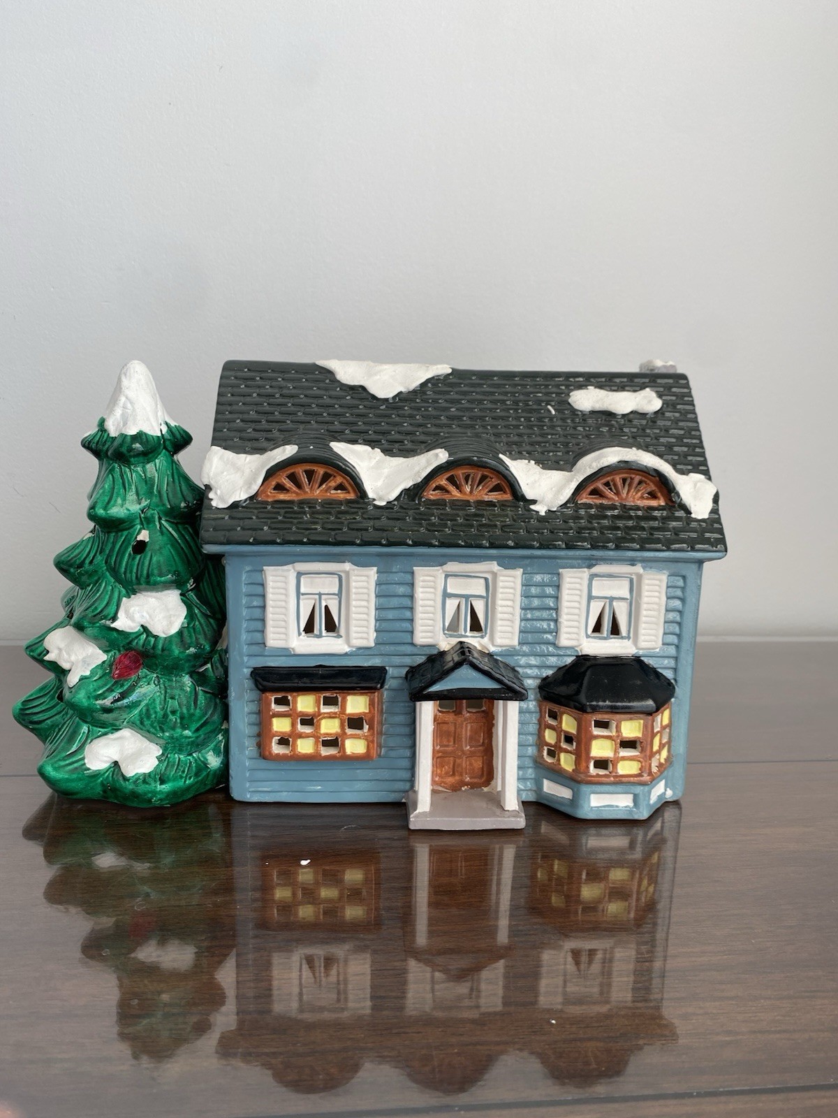 Dept 56 Original Snow Village Springfield House 1987 Retired W/Box NO LIGHT