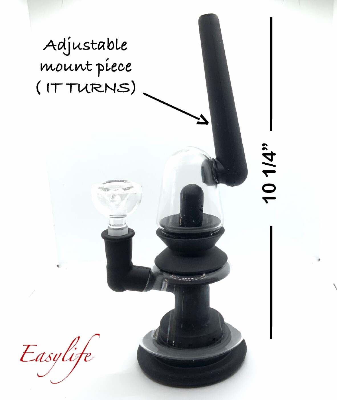 10 1/4 Inch Glass And Silicone Smoking Water Pipe Bong Bubbler 10 1/4 Inch Glass And Silicone Smoking Water Pipe Bong Bubbler
