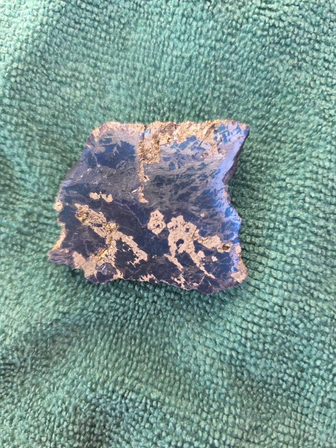 Covellite Slab, Leonard Mine-Butte, Montana, 56 Grams, Old Stock. C6