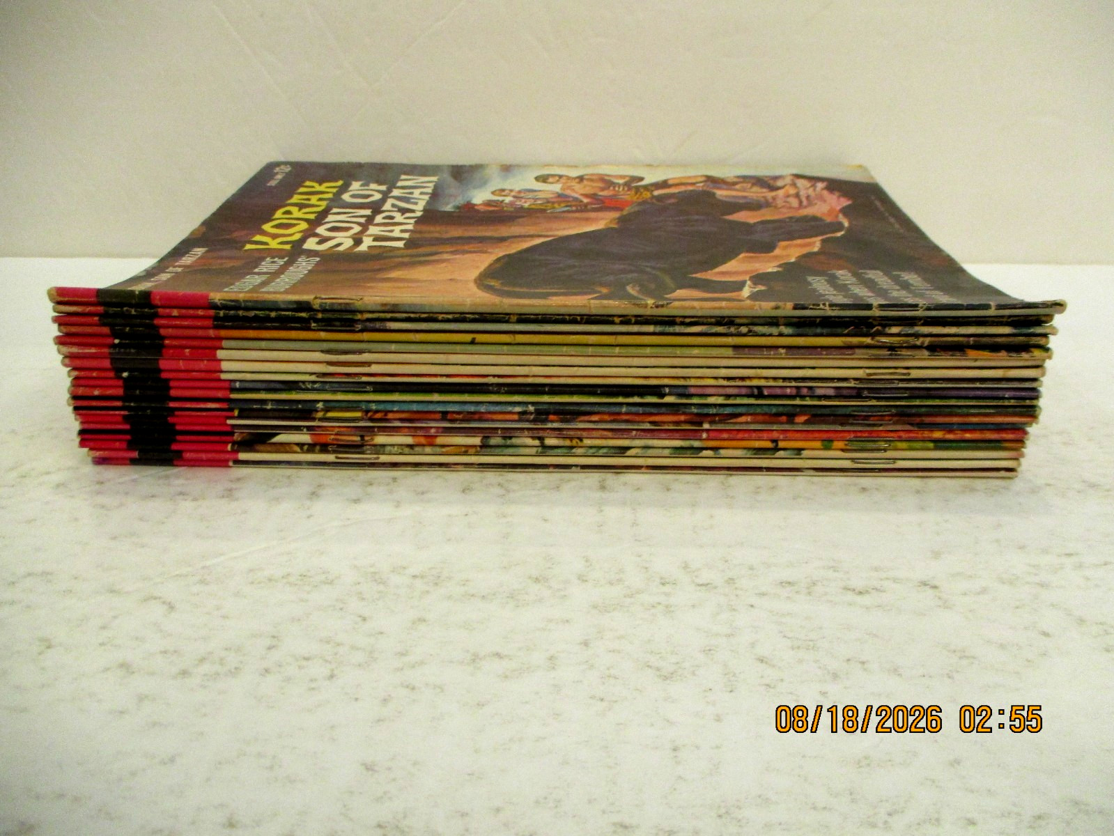 LOT OF (18) KORAK SON OF TARZAN GOLD KEY COMICS SILVER AGE