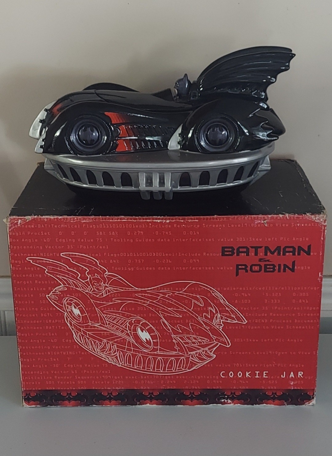 Batman & Robin 1997 Dc Comic's Cookie 🍪 Jar, Brand New In Box 