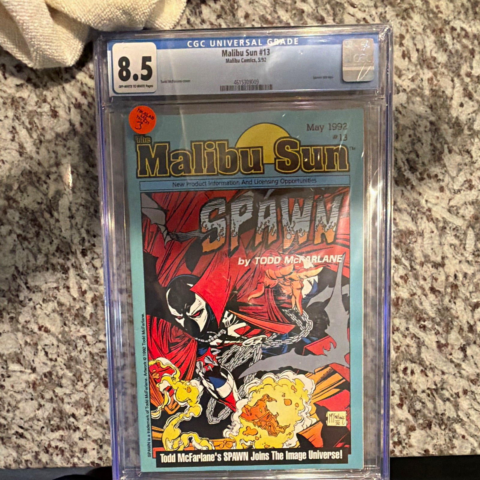 Malibu Comics Malibu Sun #13 CGC 8.5 1992 Spawn Todd McFarlane