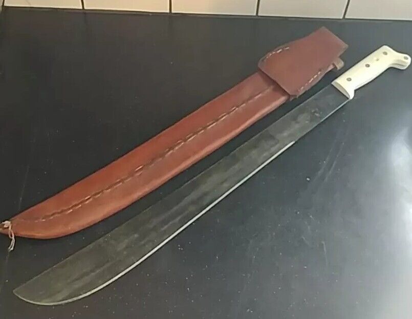Vintage Corneta Machete No. 127 IMACASA with Leather Sheath 18” Blade (SHF)