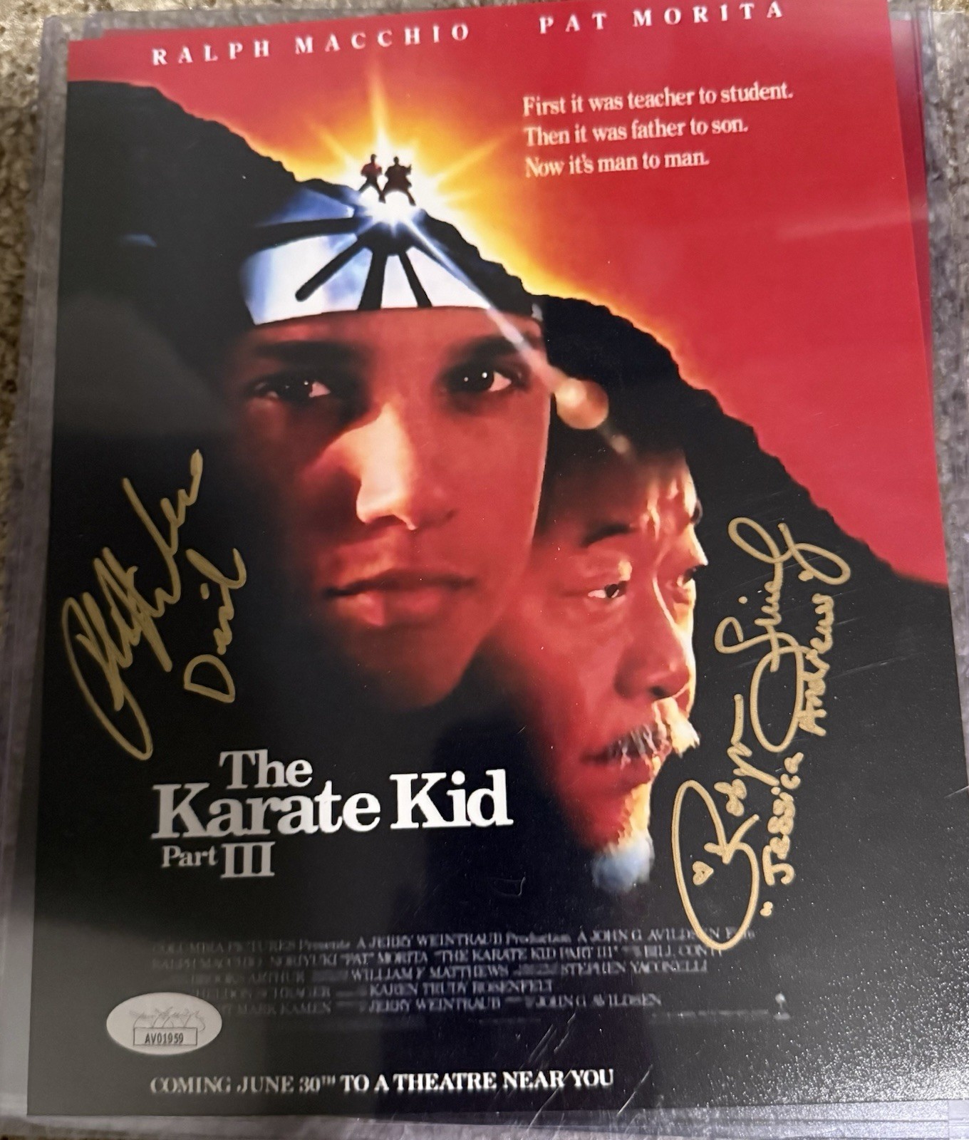 The Karate Kid Part III Autographed 8x10 Ralph Macchio Robyn Lively