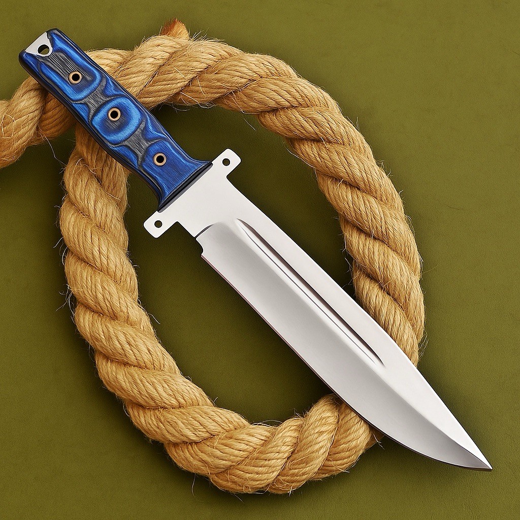 Vintage Military Design Knife Handmade Fix Blade With Wood Handle Leather Sheath
