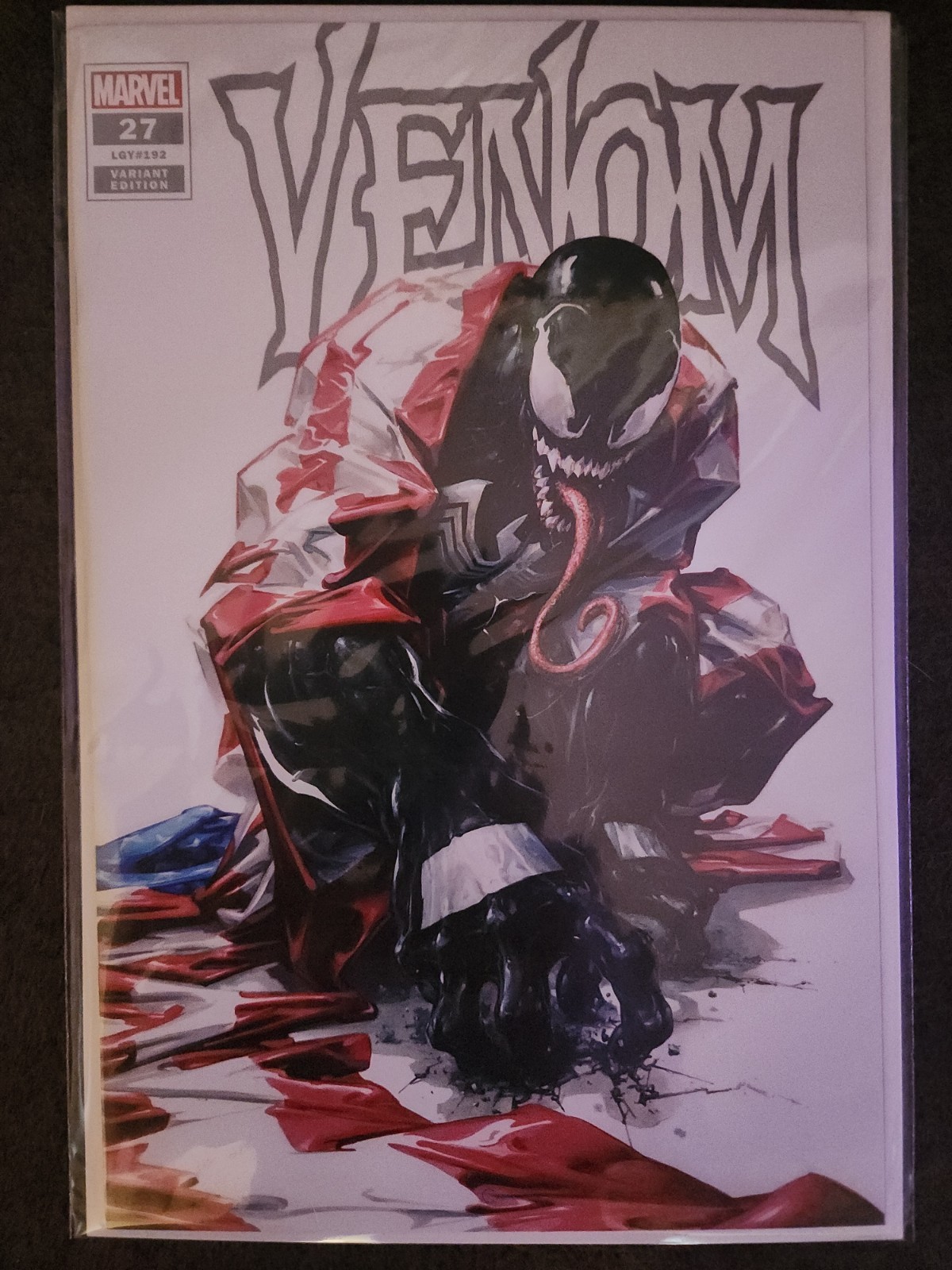 VENOM 27 CLAYTON CRAIN WHITE VIRGIN VARIANT NM CARNAGE USA HOMAGE 2020
