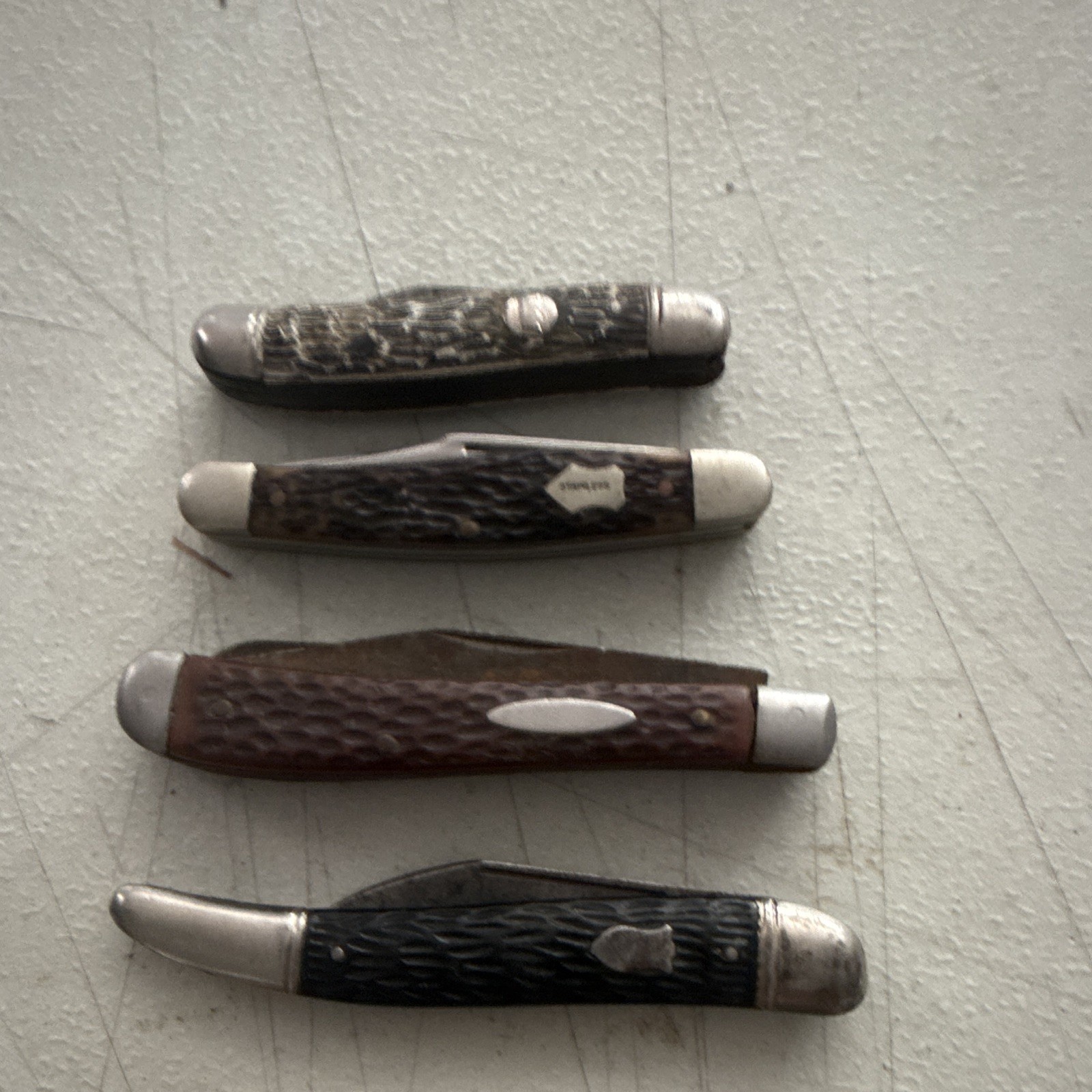 4 Vintage Miscellaneous Pocket Knives, Used