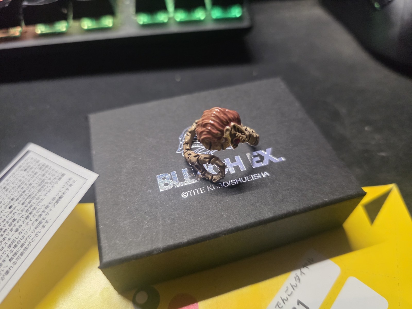 BLEACH EX. Original Ring Renji Abarai Zabimaru RARE Official BLEACH EX. Original Ring Renji Abarai Zabimaru RARE Official
