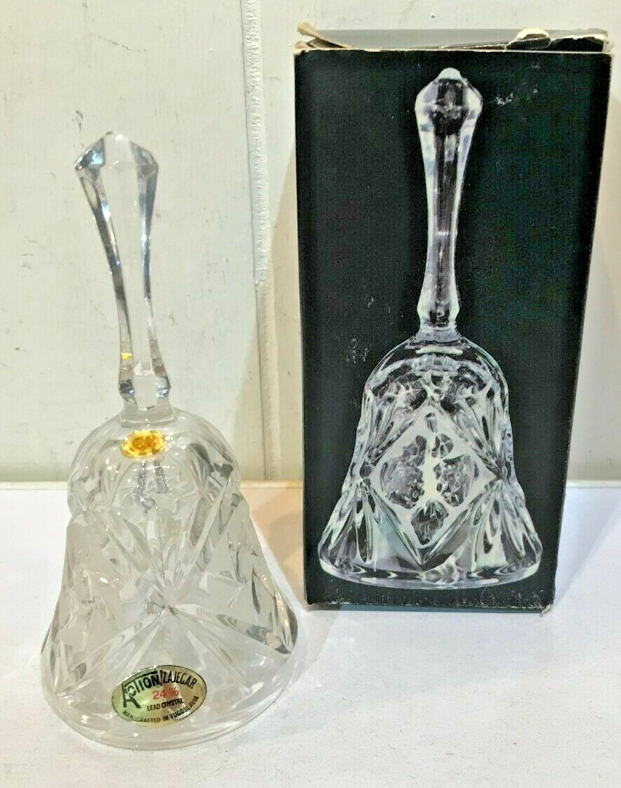 Crystal d\'Adriana 24% Lead Crystal,Petite Bell Of Elegance, Brand New Vintage