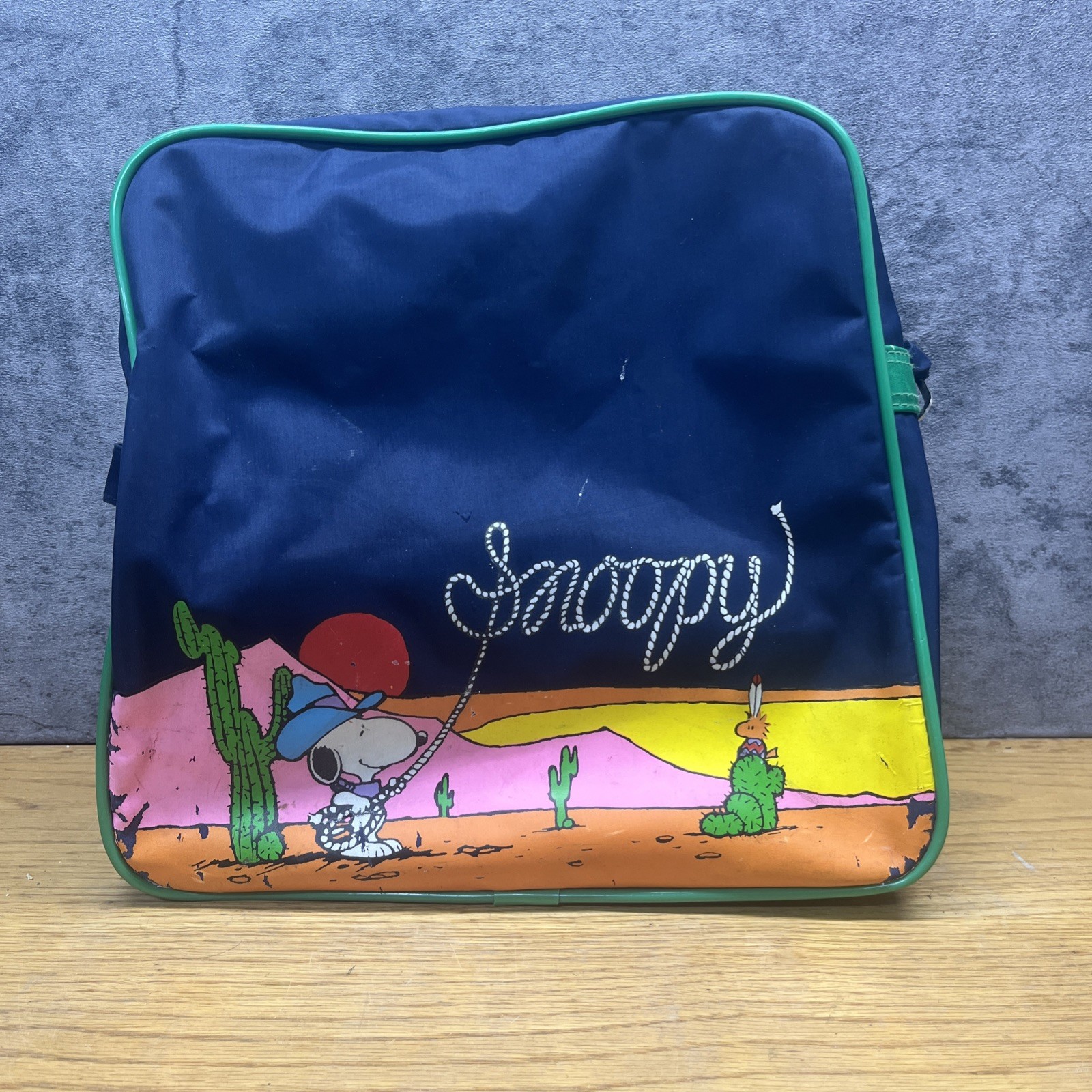 Vintage AVIVA Western Snoopy Children’s Luggage Desert Cowboy