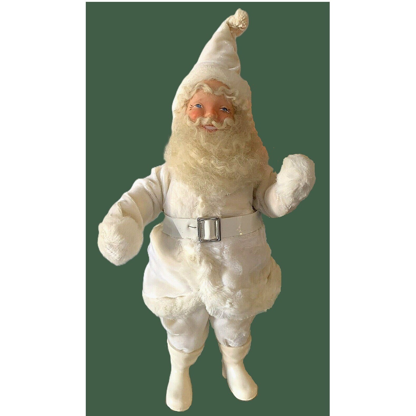 Wonderful 1960 Vtg SANTA CLAUS Cream Suit Rare Display Arts NYC Doll Figure 15