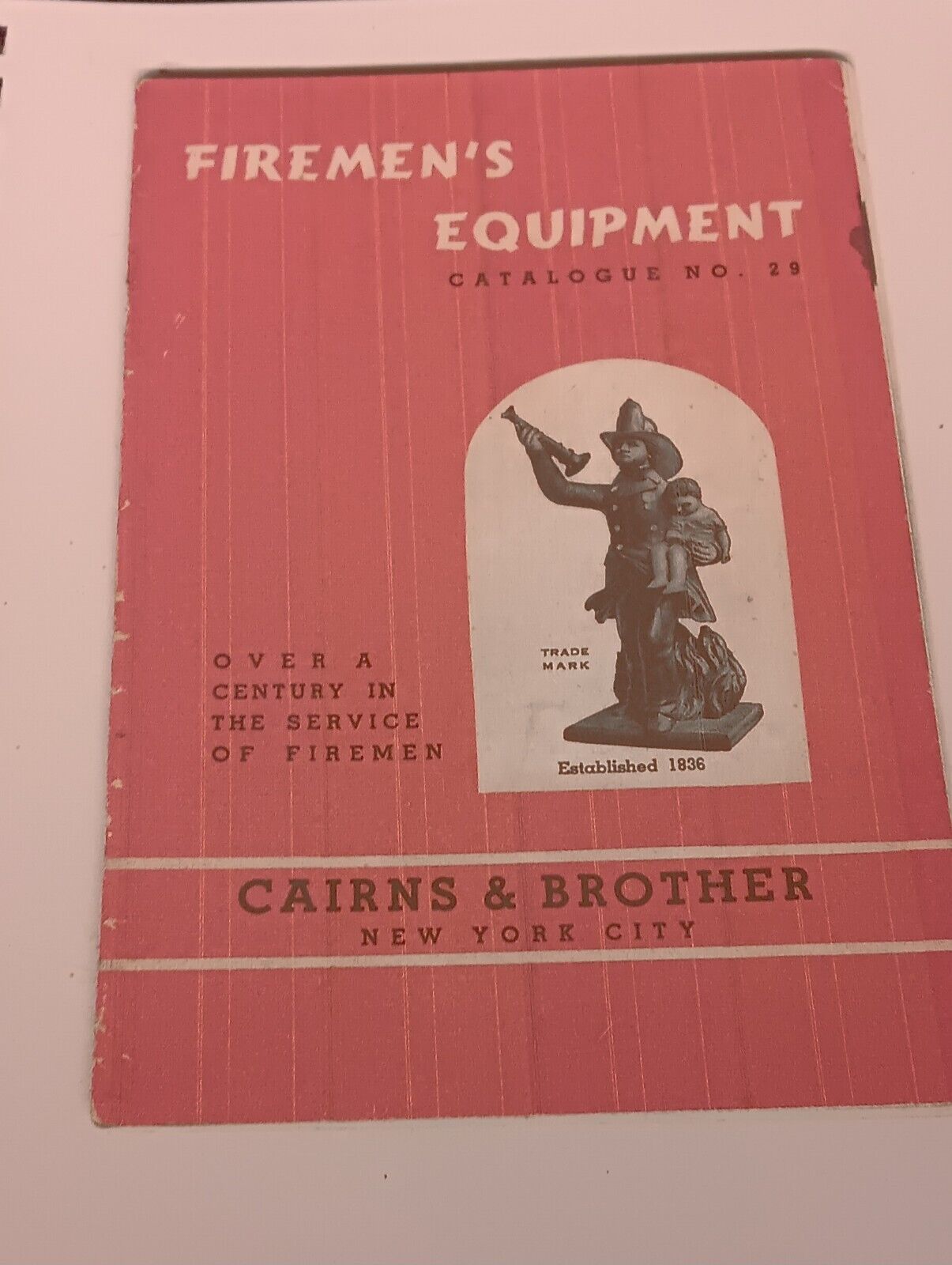 Reprint of a 1937 Cairns Fire Equipment Catalog