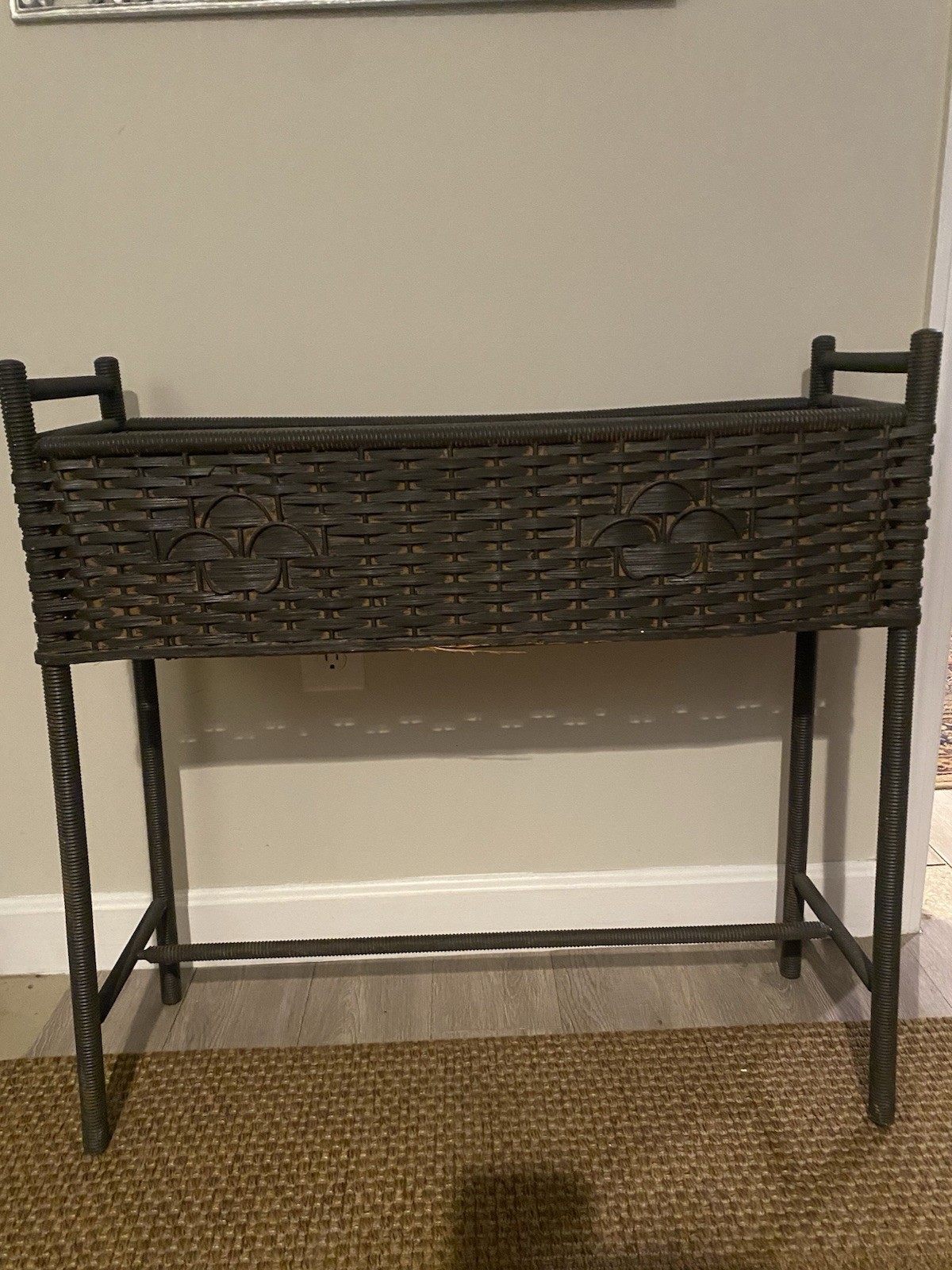 Antique Wicker Planter