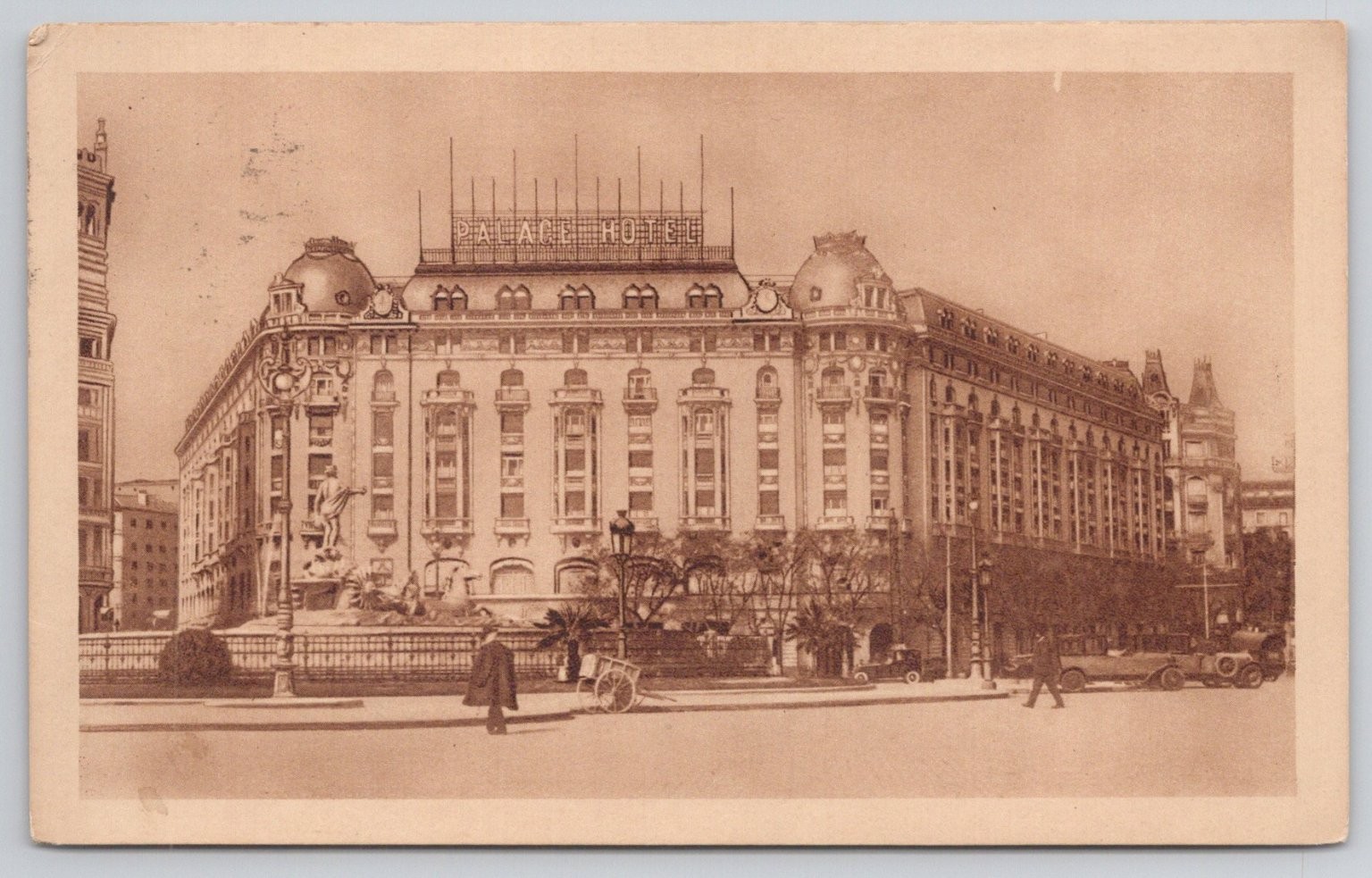 1928 Madrid Palace Hotel Spain Vintage Postcard Plaza de las Cortes 1928 Madrid Palace Hotel Spain Vintage Postcard Plaza de las Cortes