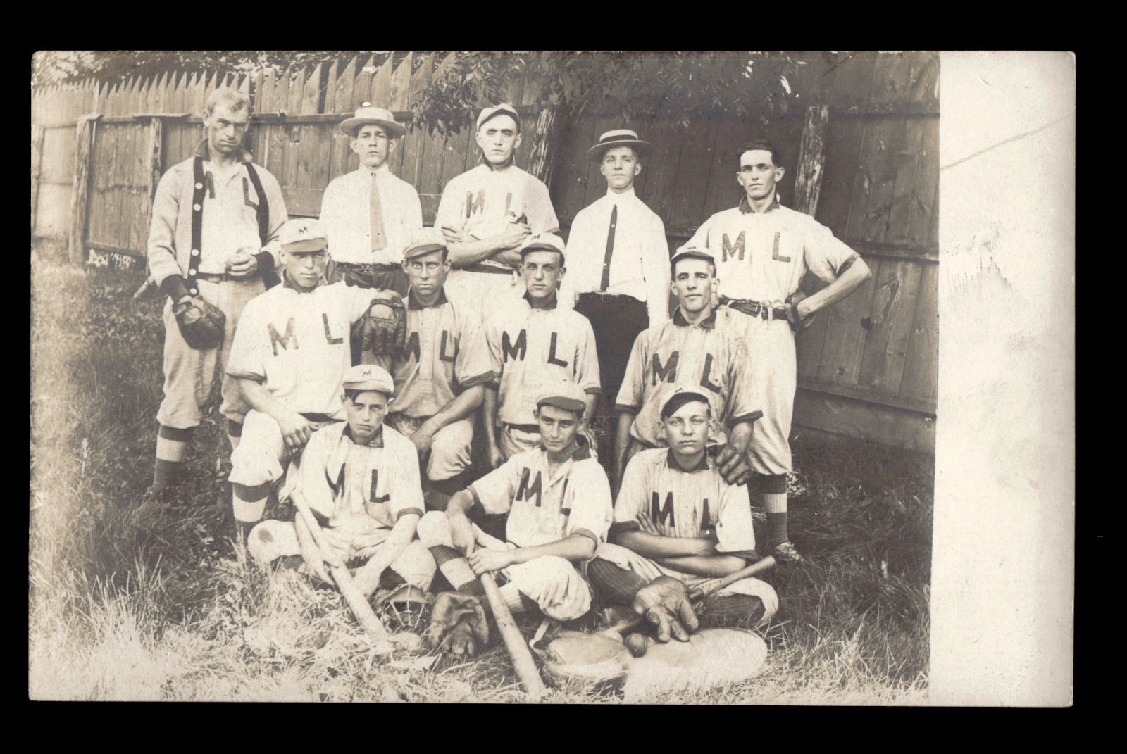 RPPC Manheim Lions Baseball Team Manheim PA 1930s - Mr Baseball Bill Shiffer
