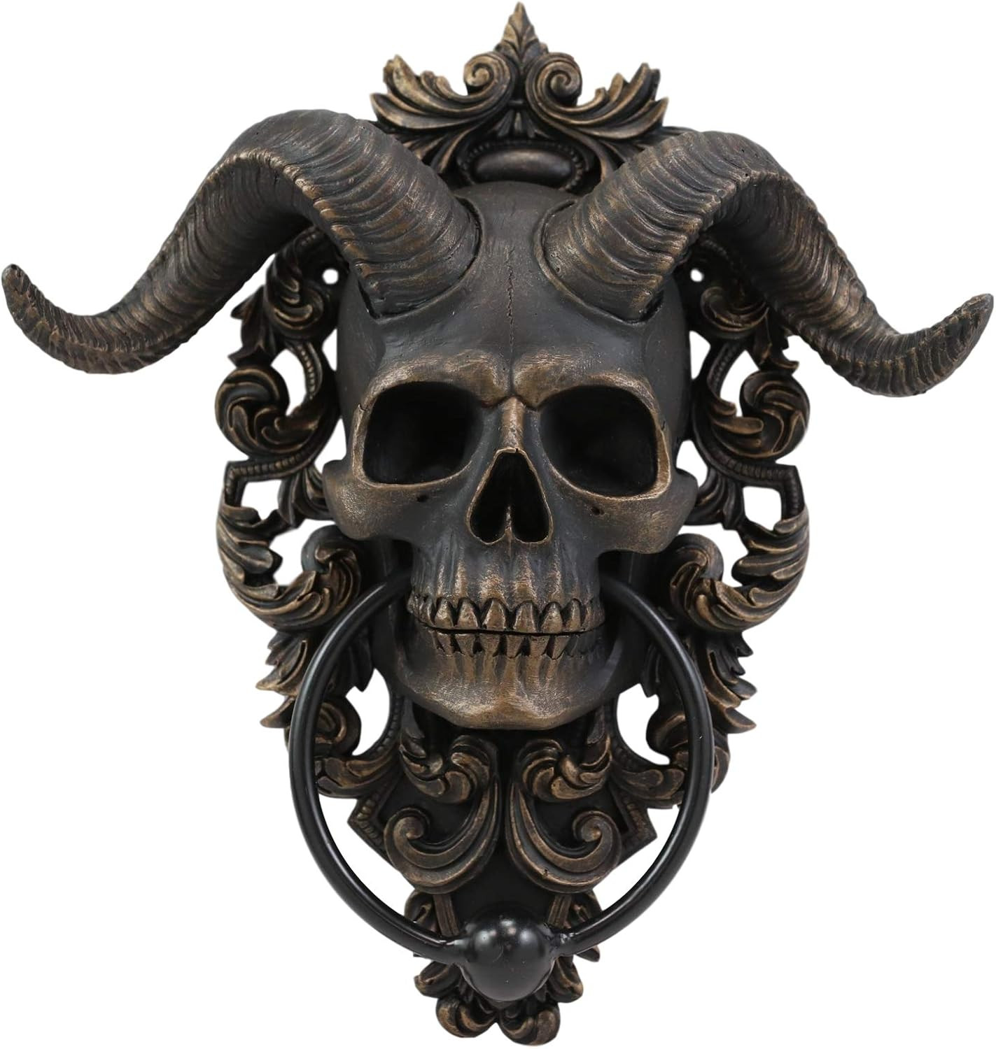 Ebros Sabbatic Goat of Mendes Samael Lilith Baphomet Horned God Skull Hanging Do