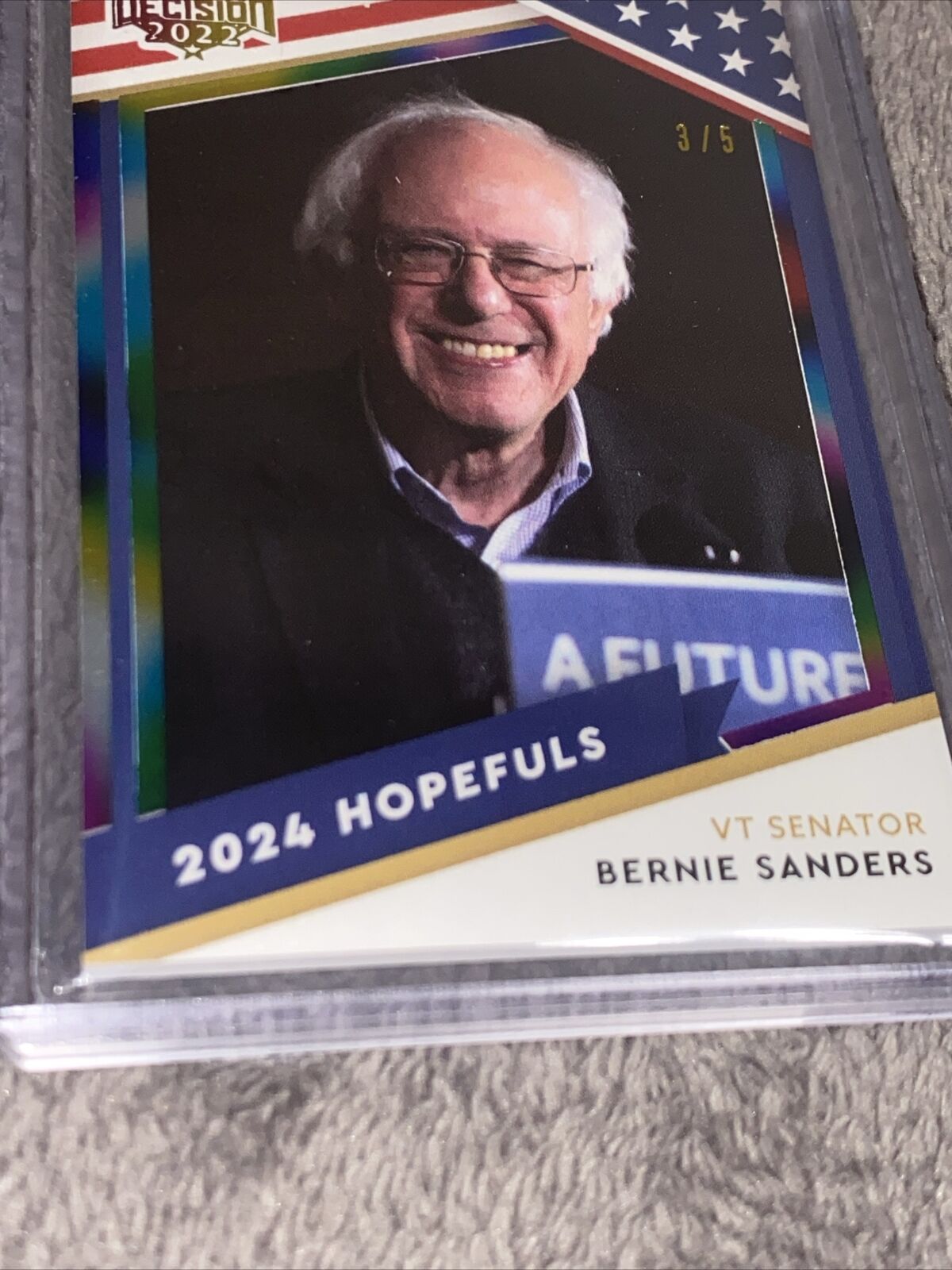 Bernie Sanders 16 2023 Decision / 2024 Hopefuls Rainbow 3/5 Senator VT