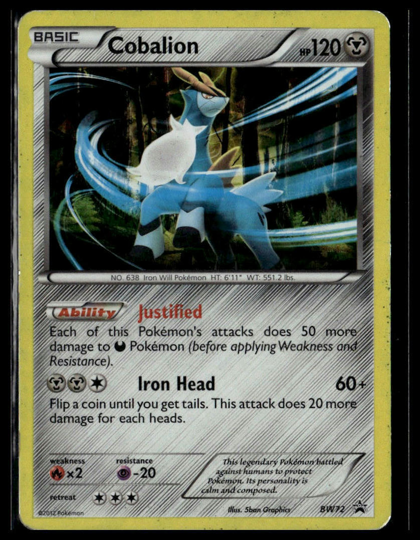 Black and White Promos #BW72 Cobalion Holo