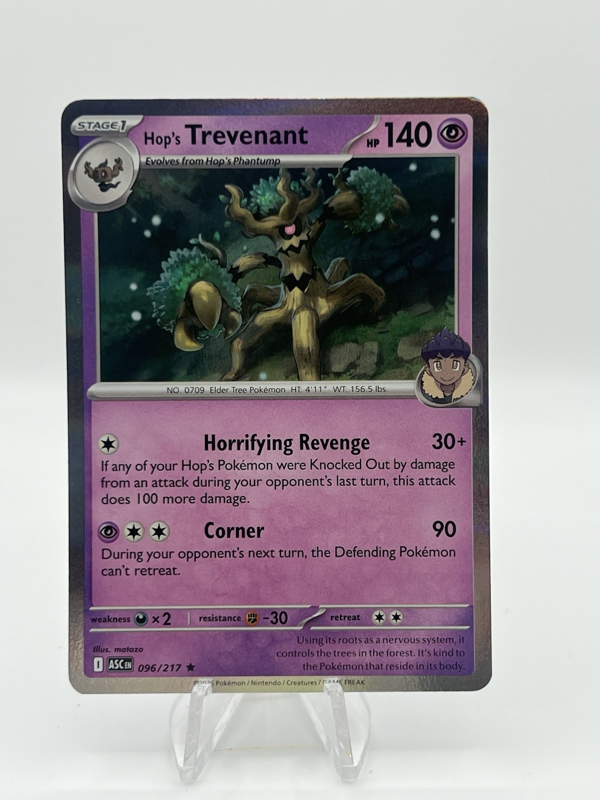 Hop\'s Trevenant 96/217 Holo Ascended Heroes  Pokemon NM