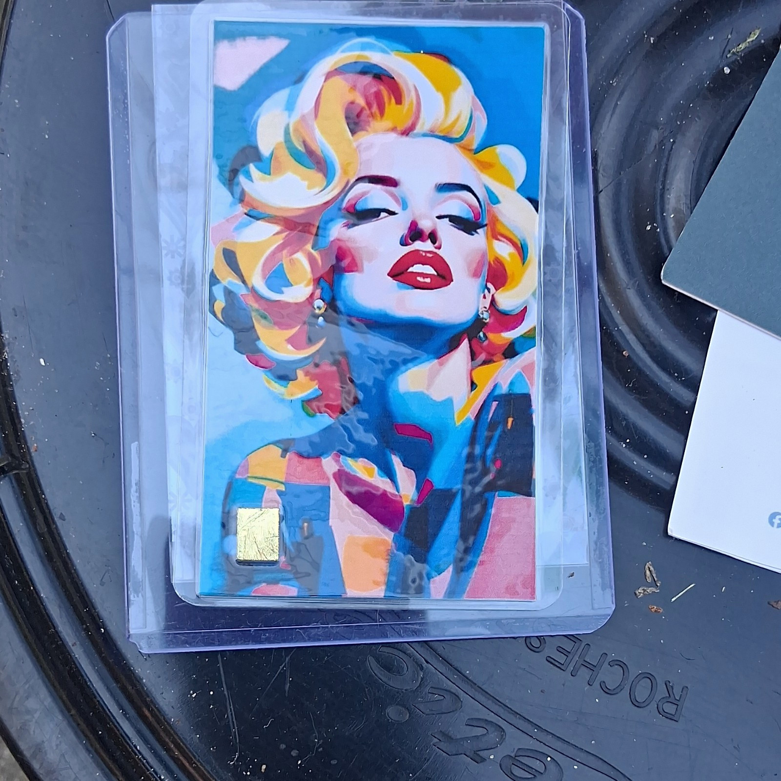 FanArt Marilyn Monroe 24K Gold Leaf Non-Sport Trading Card Single