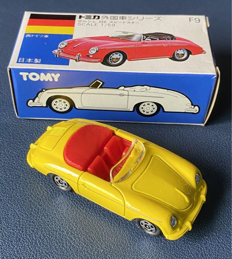 Color Made In Japan Tomica Porsche 356 Speedster Blue Box