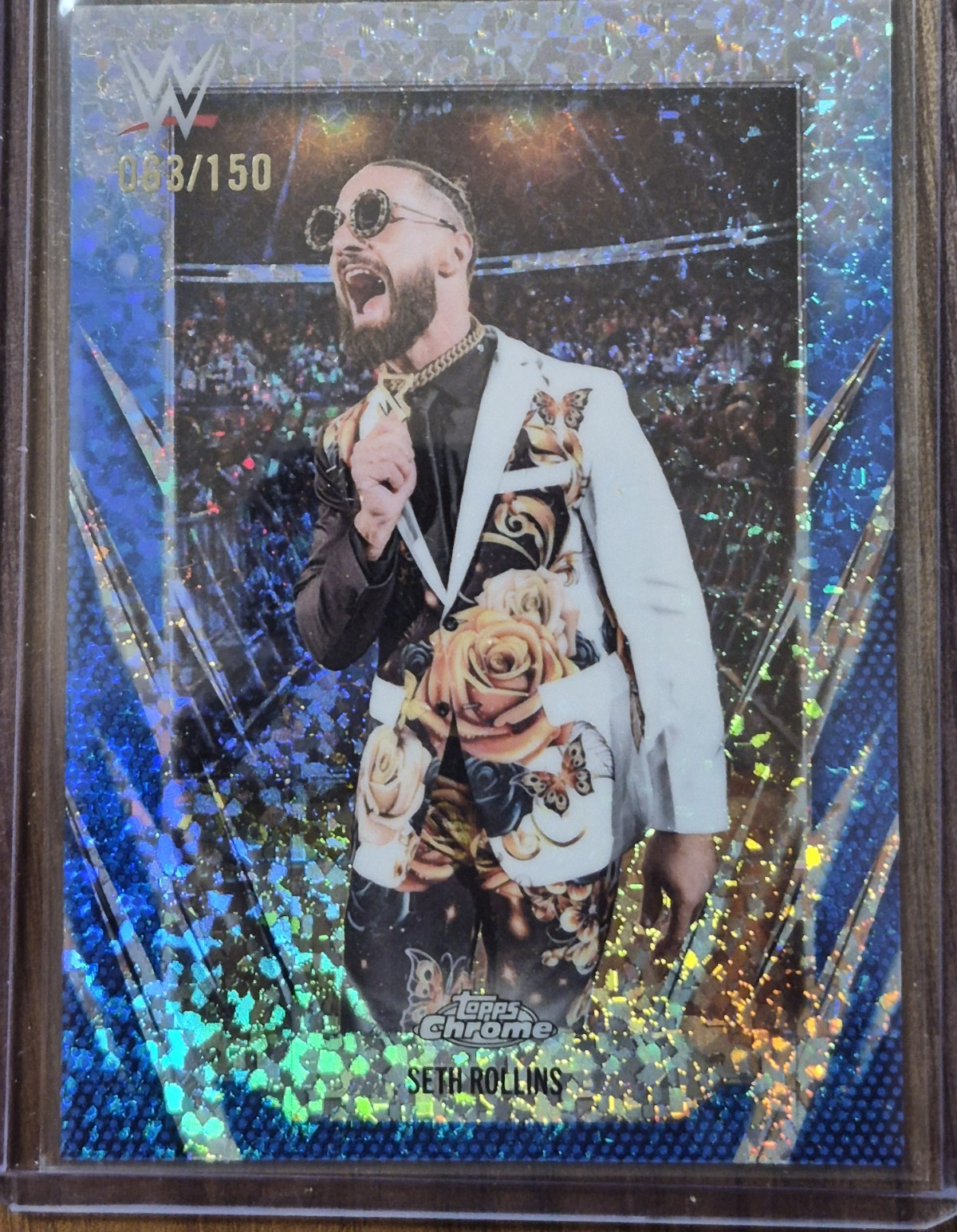 Topps 2025 Chrome WWE Seth Rollins #40 Serial Numbered /150 Print Run 150