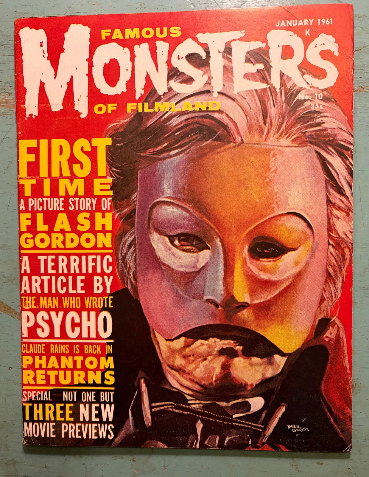 Famous Monsters of Filmland 10  1961 Fine -  archival storage