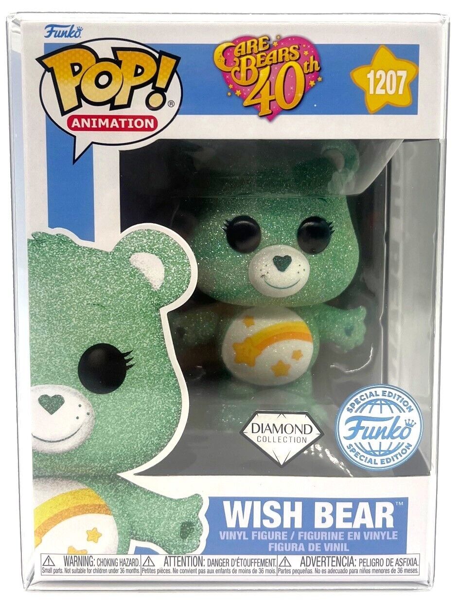 Funko Pop Care Bears 40th Anniversary Wish Bear Diamond #1207 Special Edition