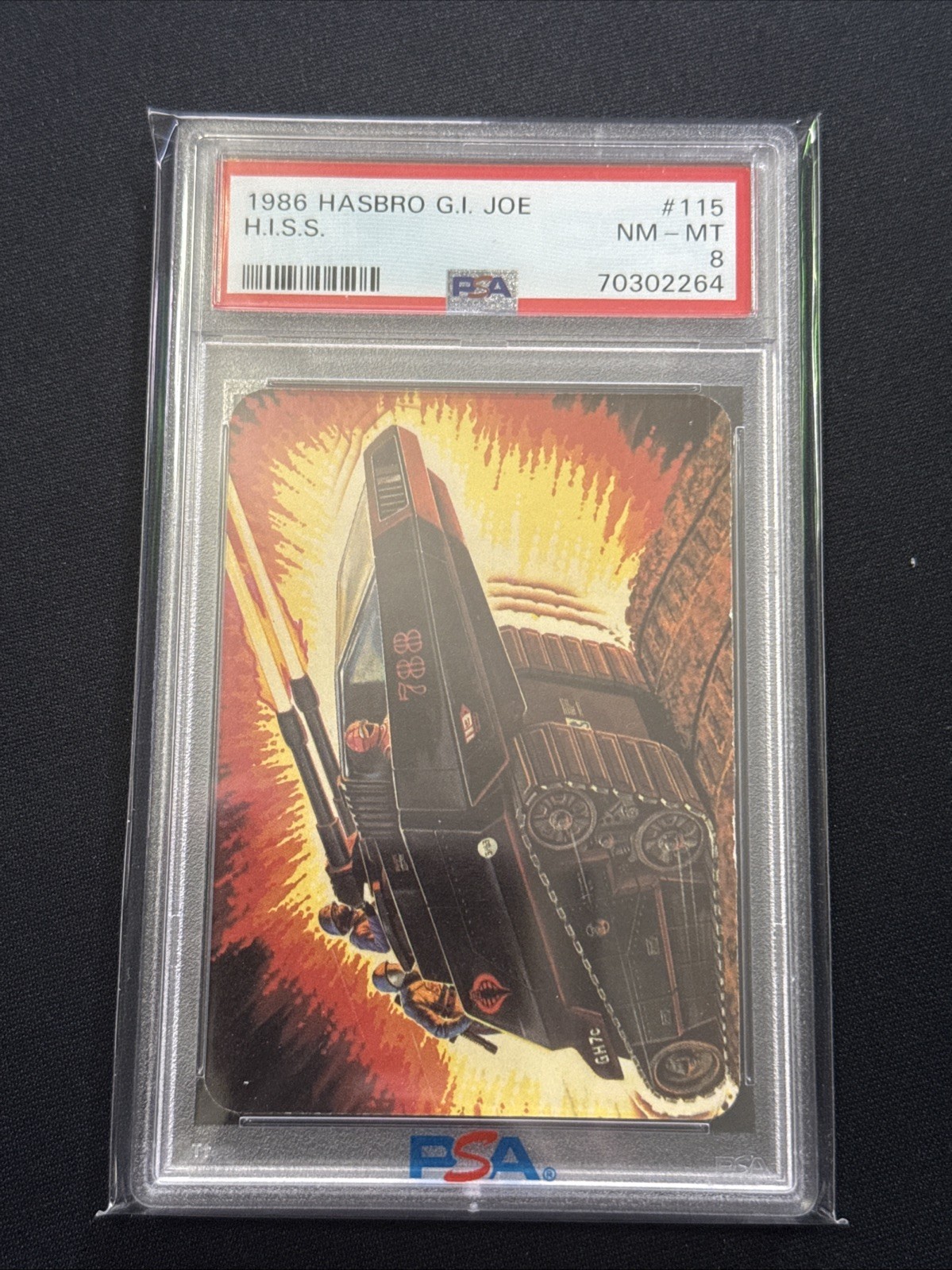 1986 Hasbro GI Joe HISS H.I.S.S. PSA 8 #115 1986 Hasbro GI Joe HISS H.I.S.S. PSA 8 #115